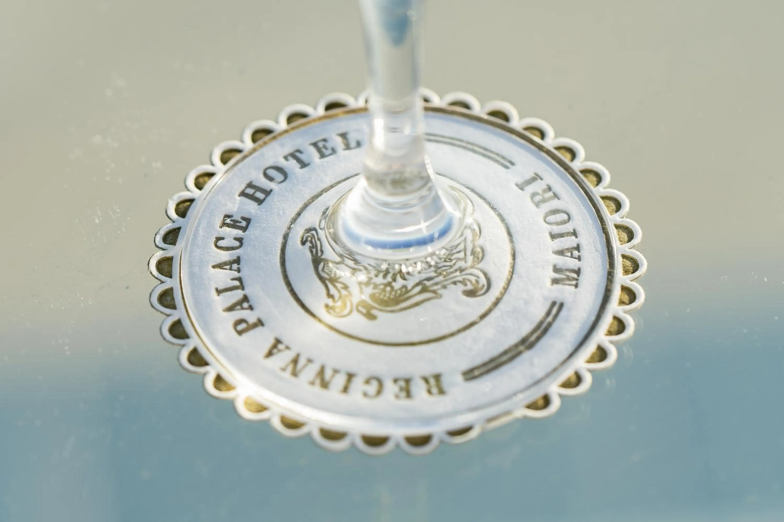 Text overlay in Reginna Palace Hotel