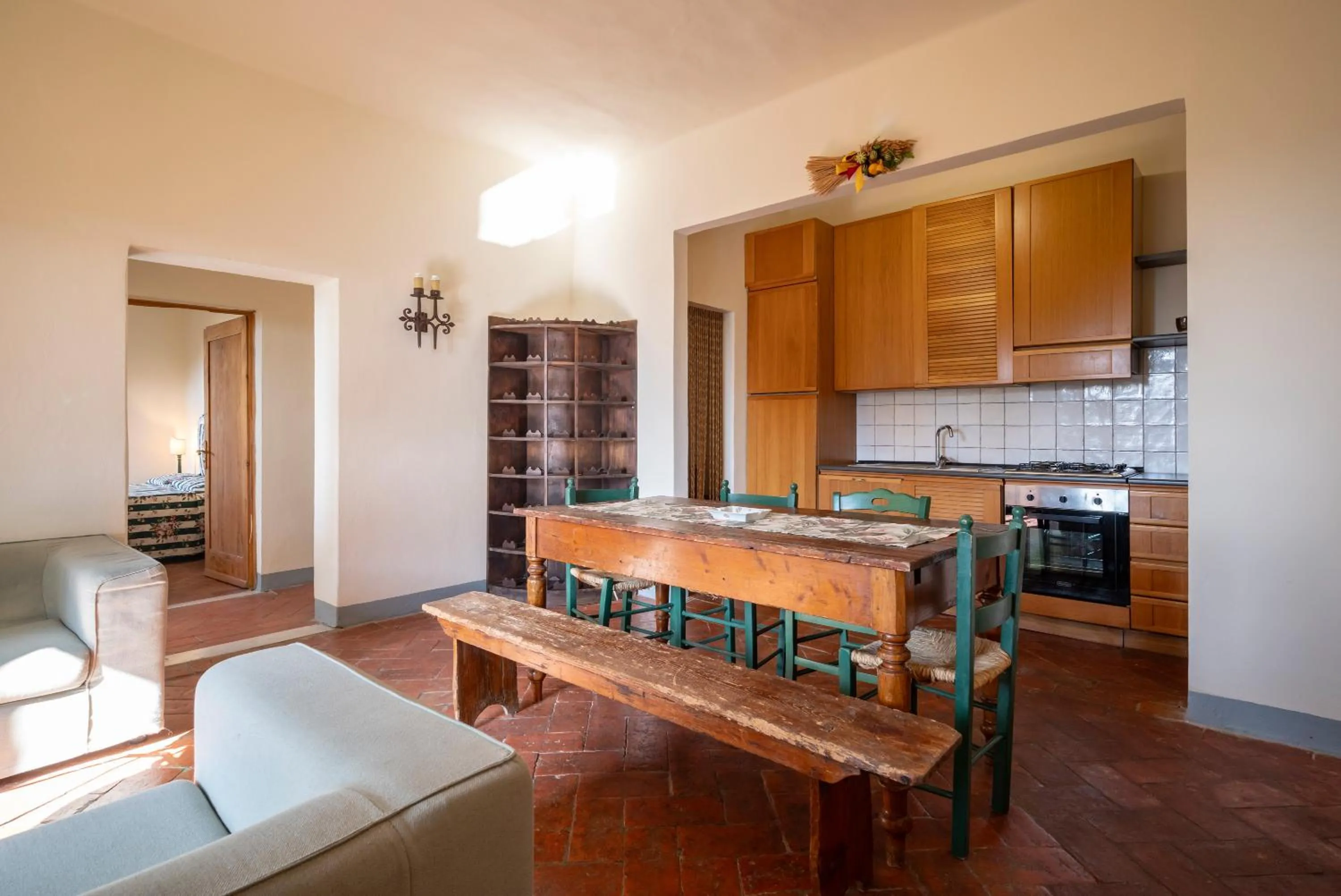 Kitchen or kitchenette in Agriturismo Bio Fattoria Bacio