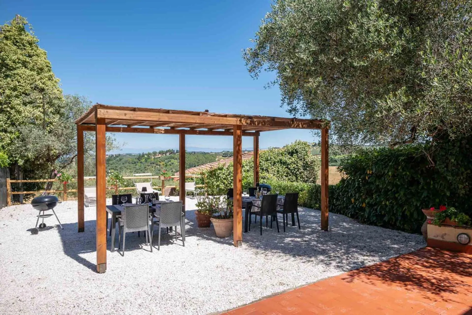 Patio in Agriturismo Bio Fattoria Bacio