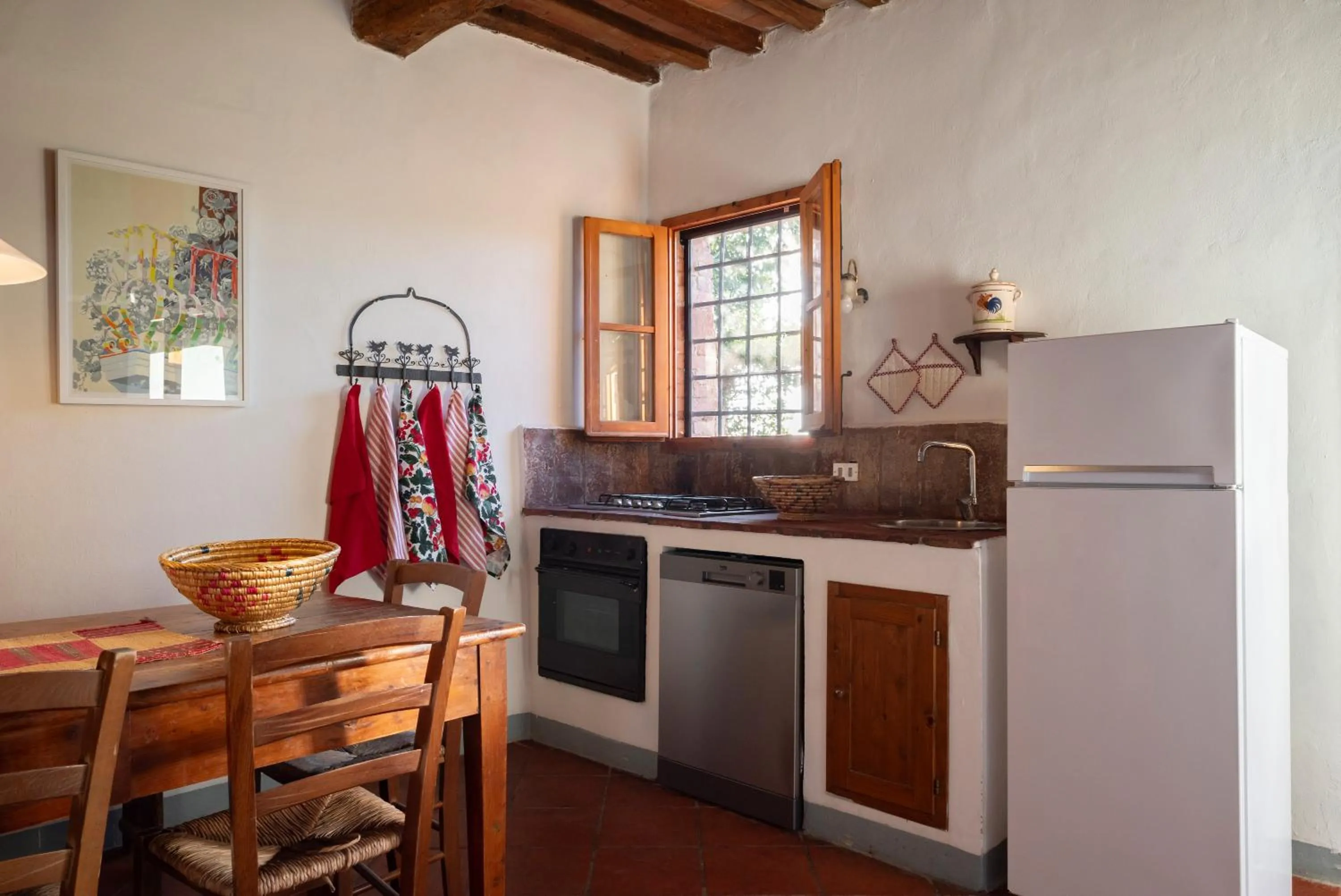 Kitchen or kitchenette in Agriturismo Bio Fattoria Bacio