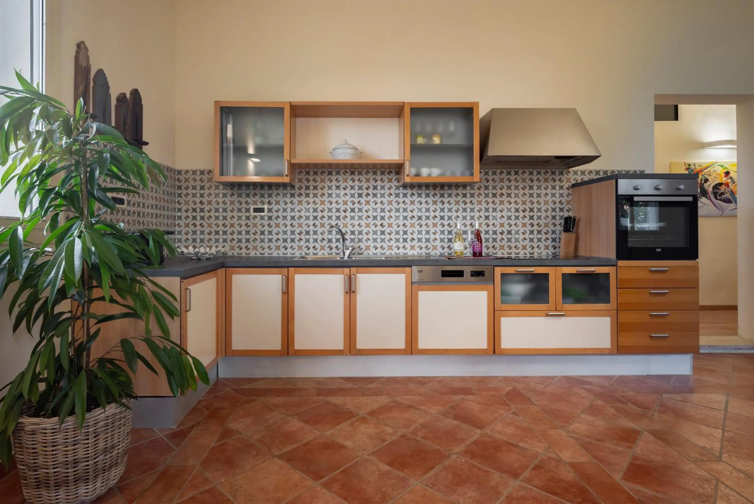 Kitchen or kitchenette in Agriturismo Bio Fattoria Bacio