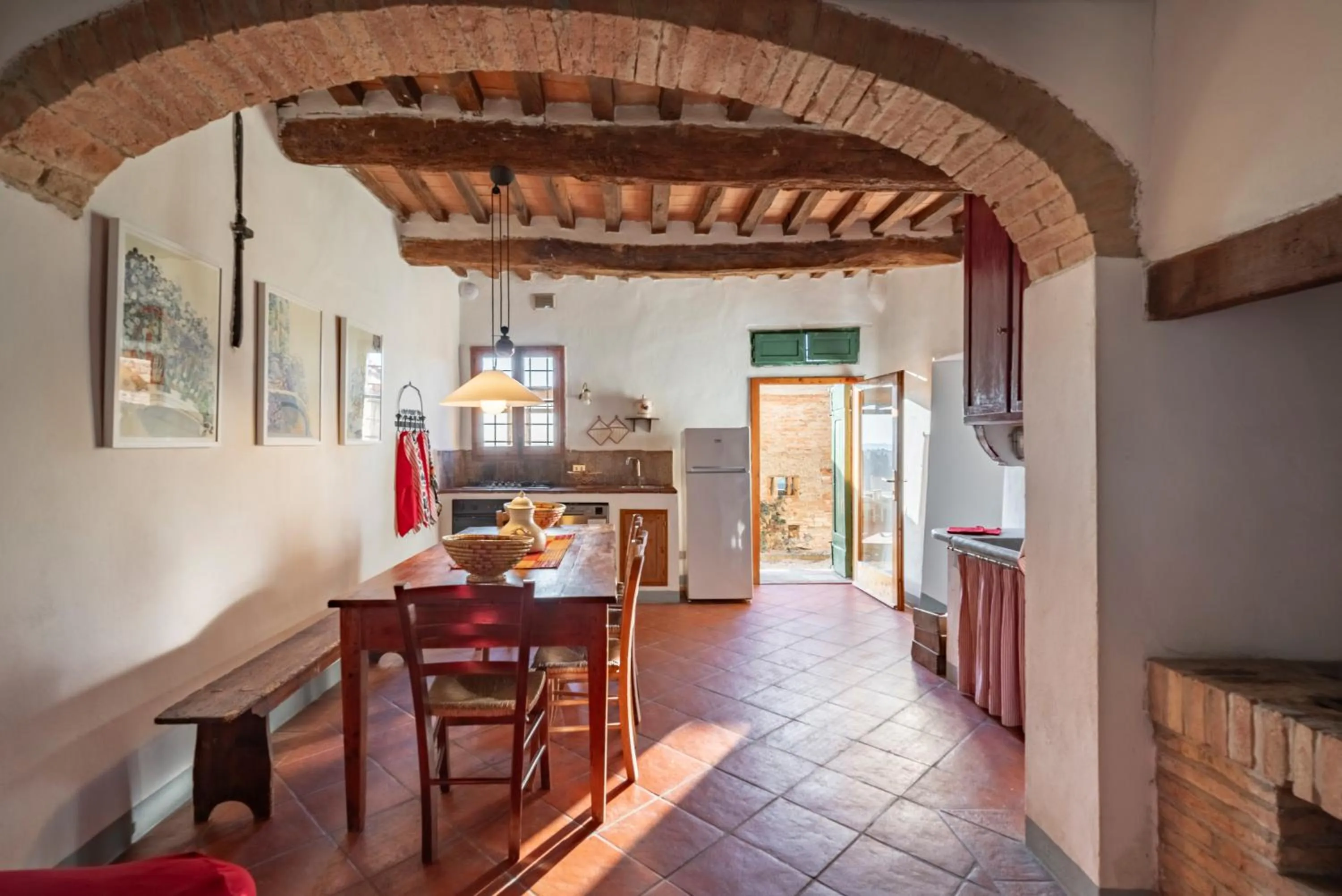Kitchen or kitchenette in Agriturismo Bio Fattoria Bacio