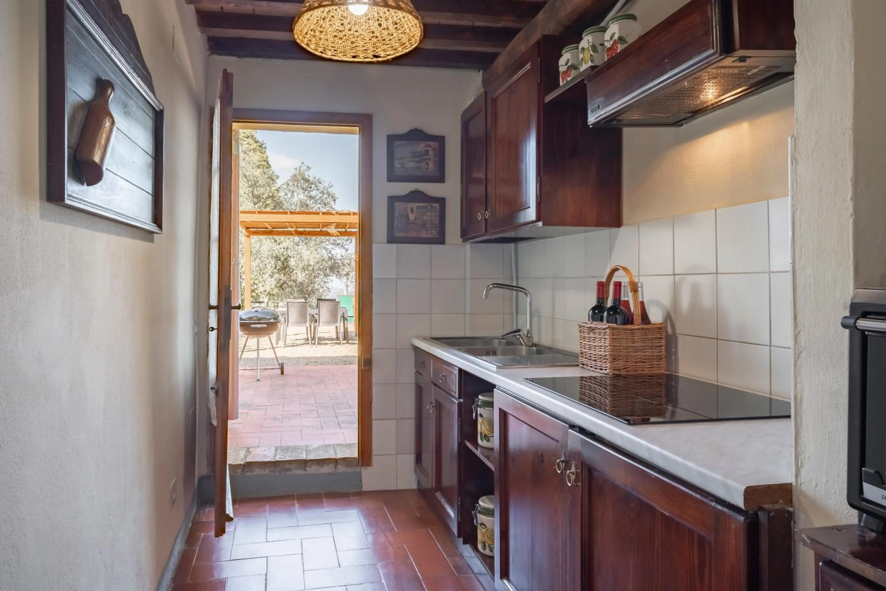 Kitchen or kitchenette in Agriturismo Bio Fattoria Bacio
