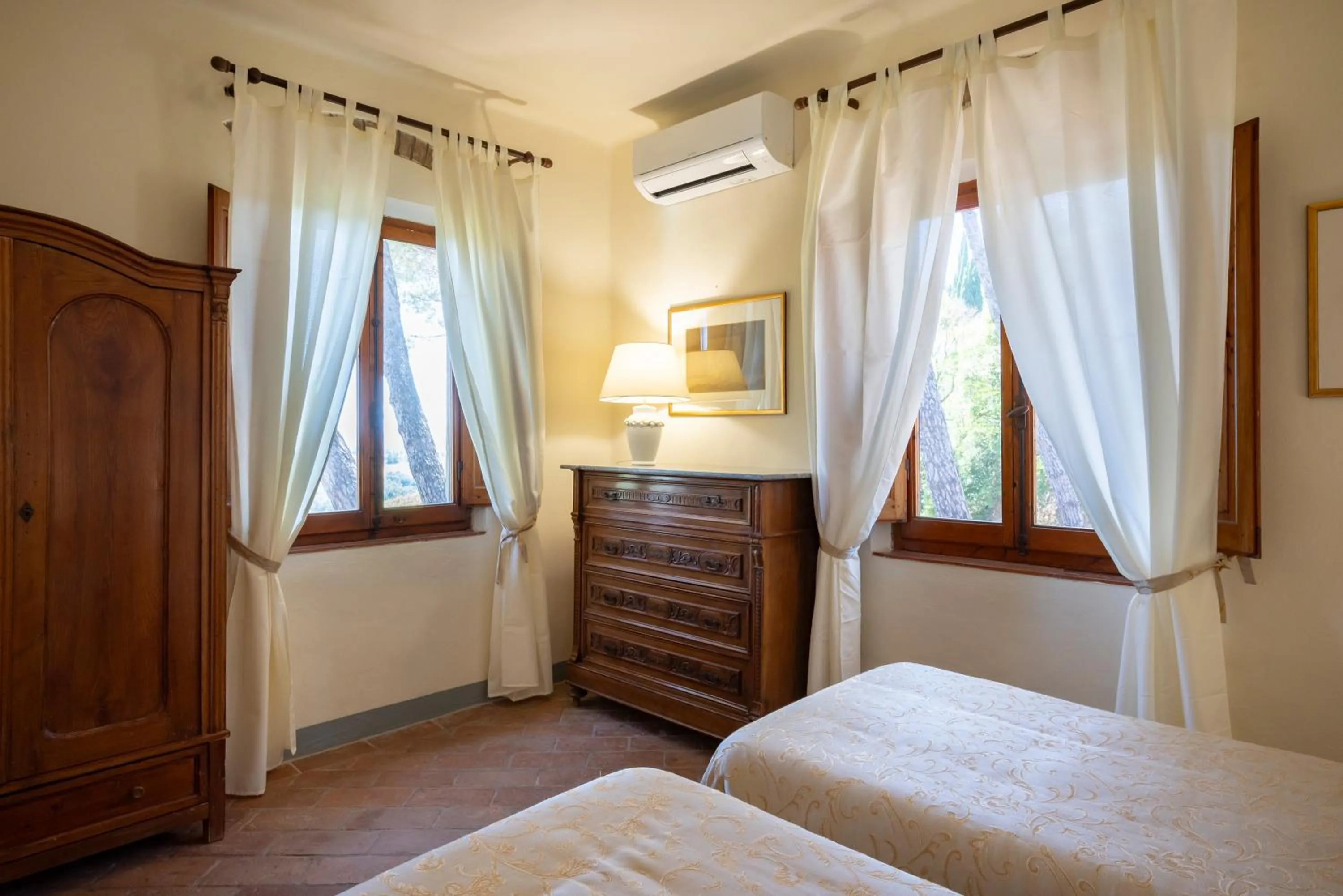 air conditioner, Bed in Agriturismo Bio Fattoria Bacio