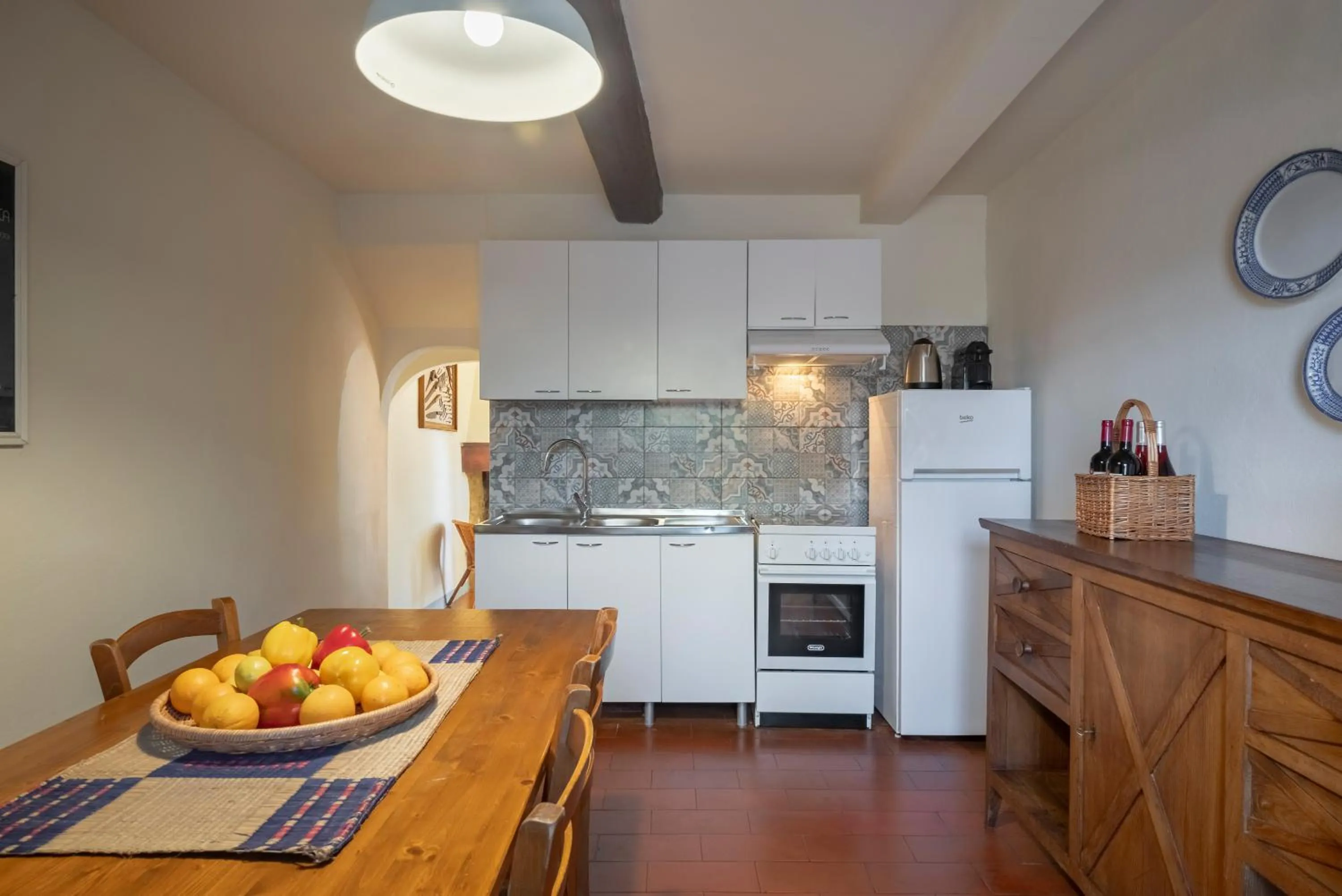 Kitchen or kitchenette in Agriturismo Bio Fattoria Bacio