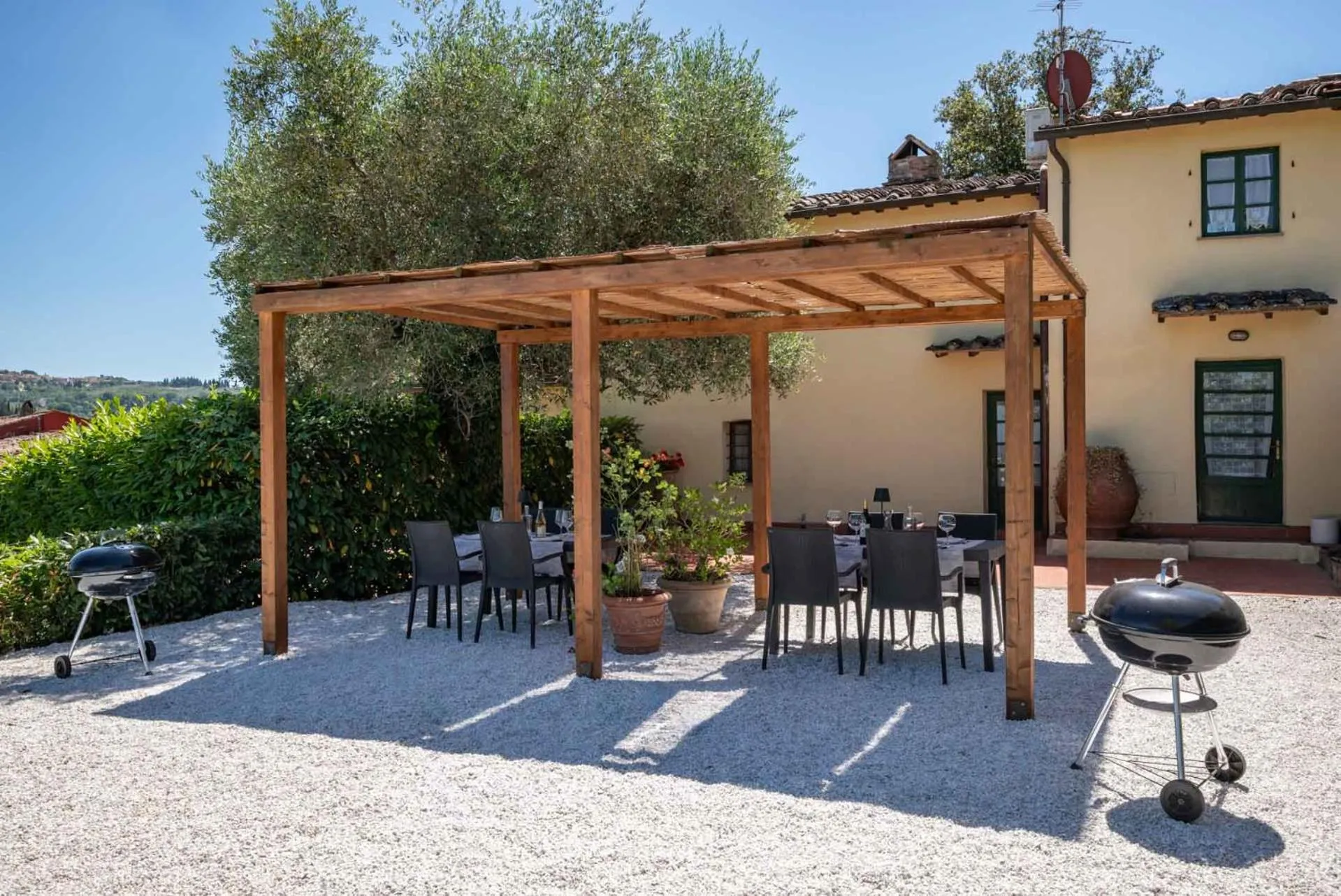 Patio in Agriturismo Bio Fattoria Bacio