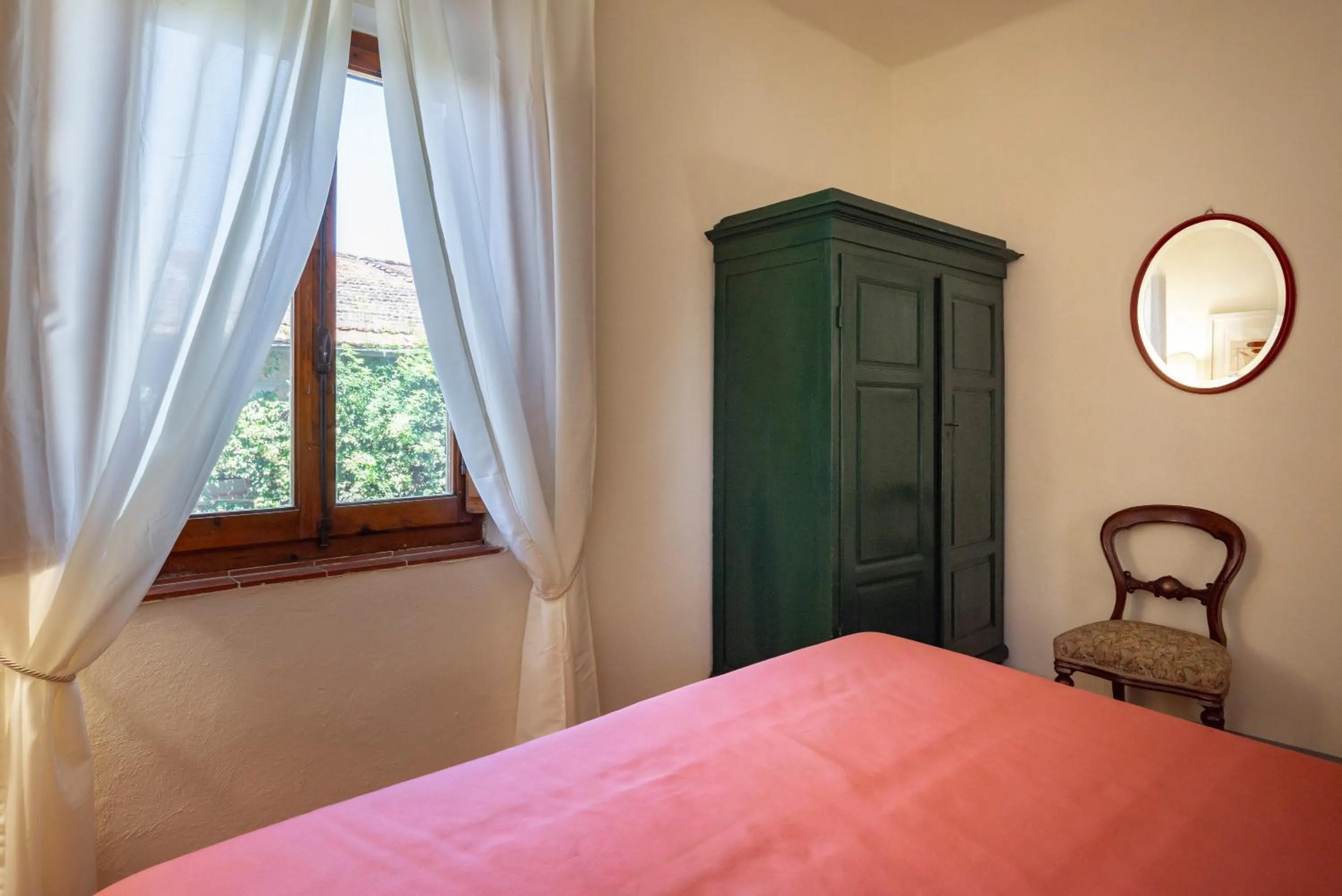 View (from property/room), Bed in Agriturismo Bio Fattoria Bacio