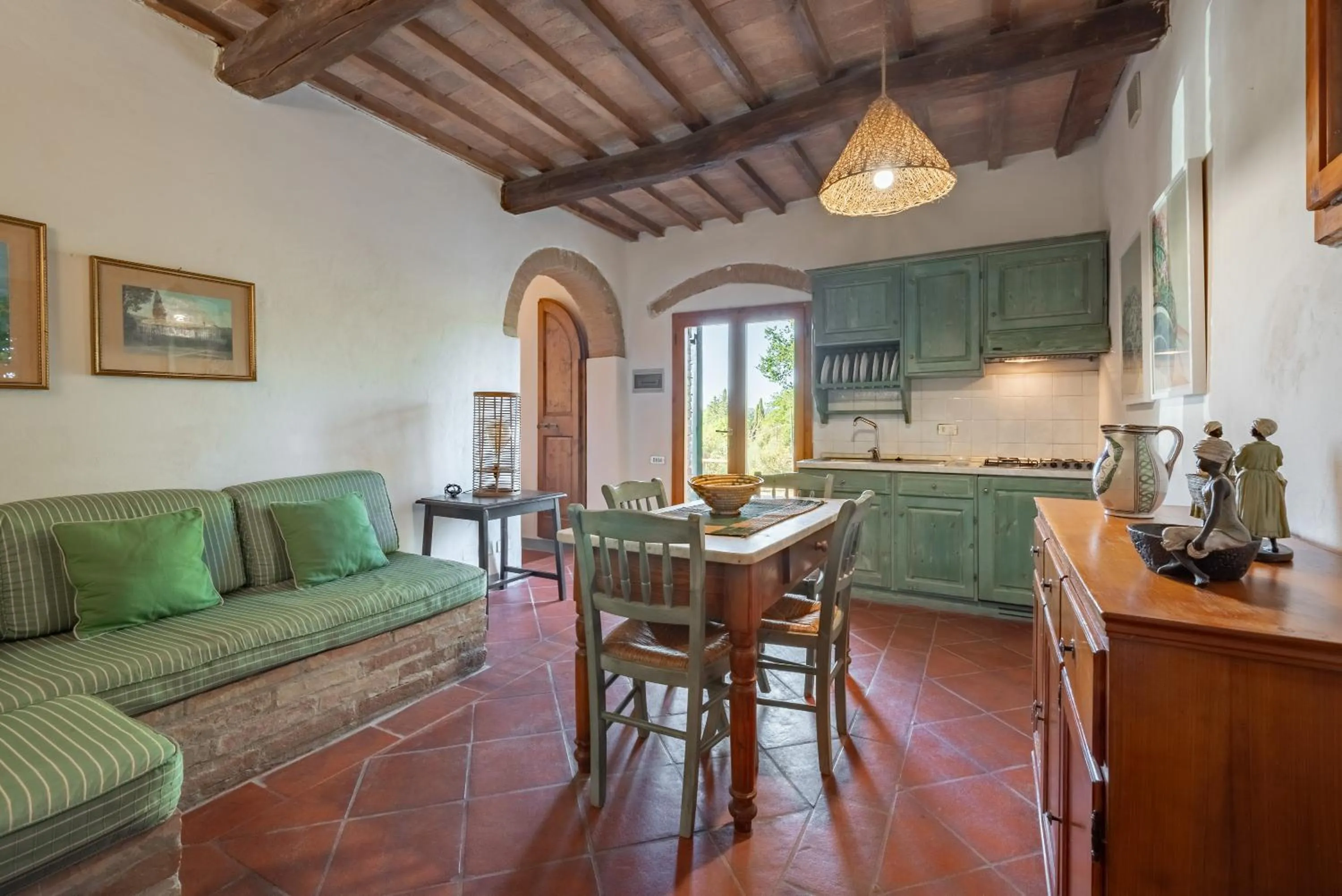 Kitchen or kitchenette in Agriturismo Bio Fattoria Bacio