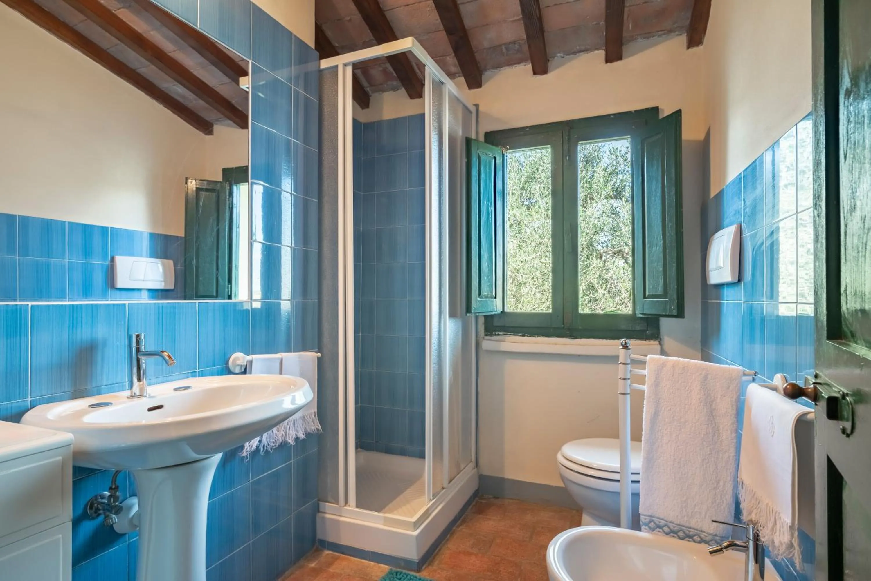 Shower in Agriturismo Bio Fattoria Bacio