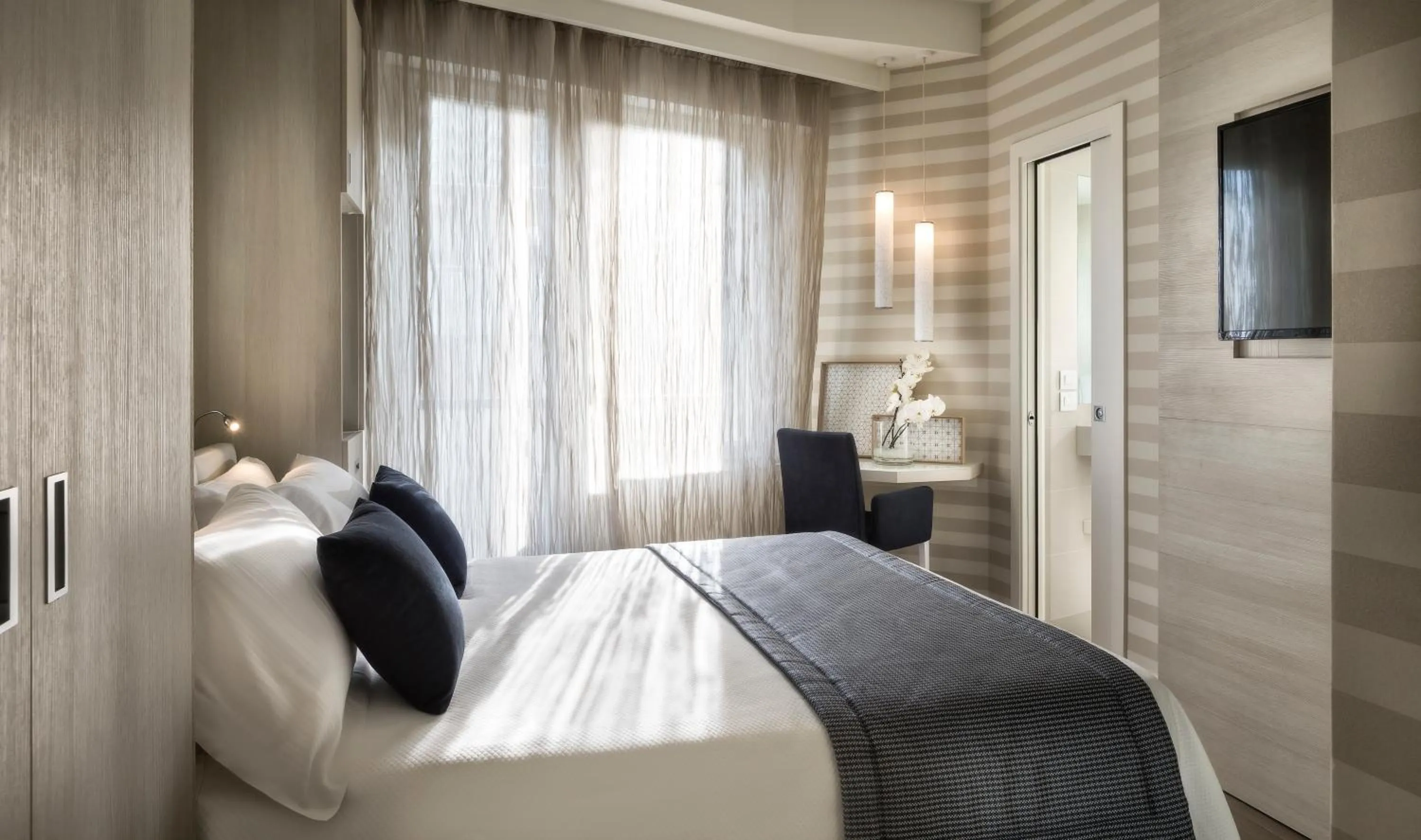 Bedroom, Bed in Hotel Nautico