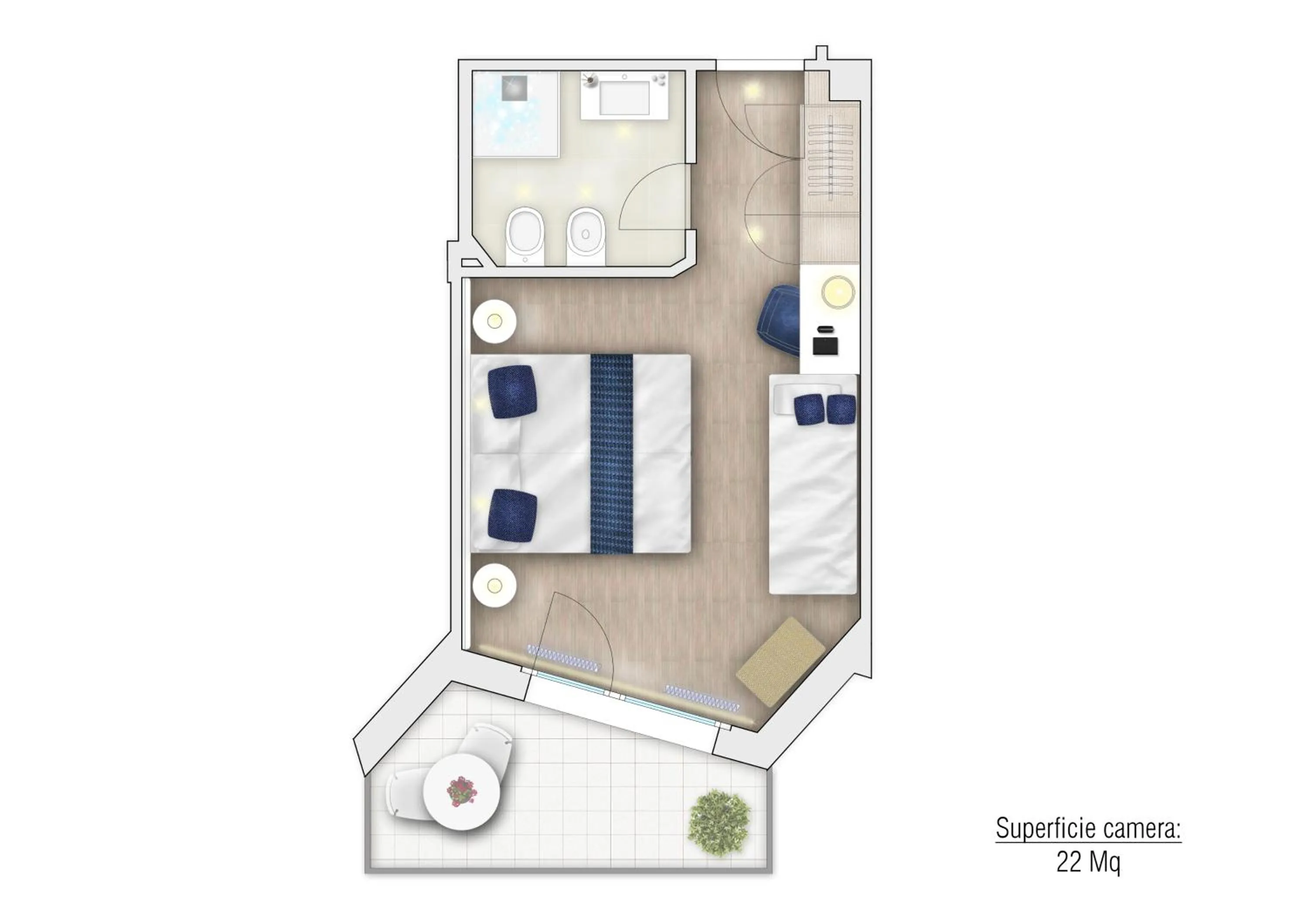 Floor plan in Hotel Nautico