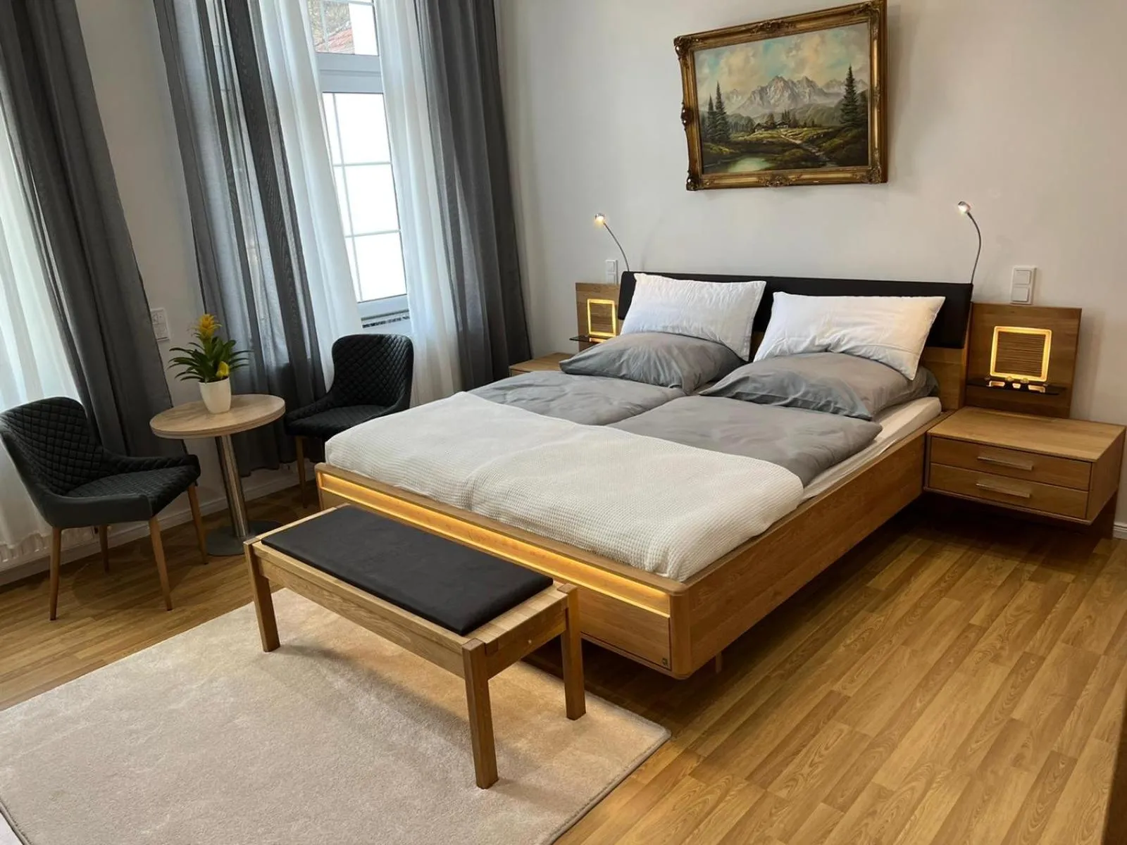 Bed in Hotel zum Rittersprung