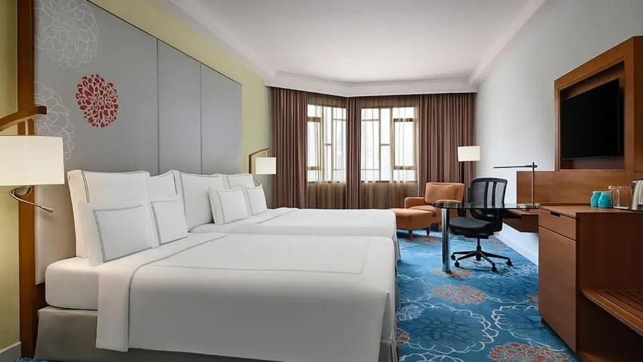 Bed in Paradox Singapore Merchant Court at Clarke Quay