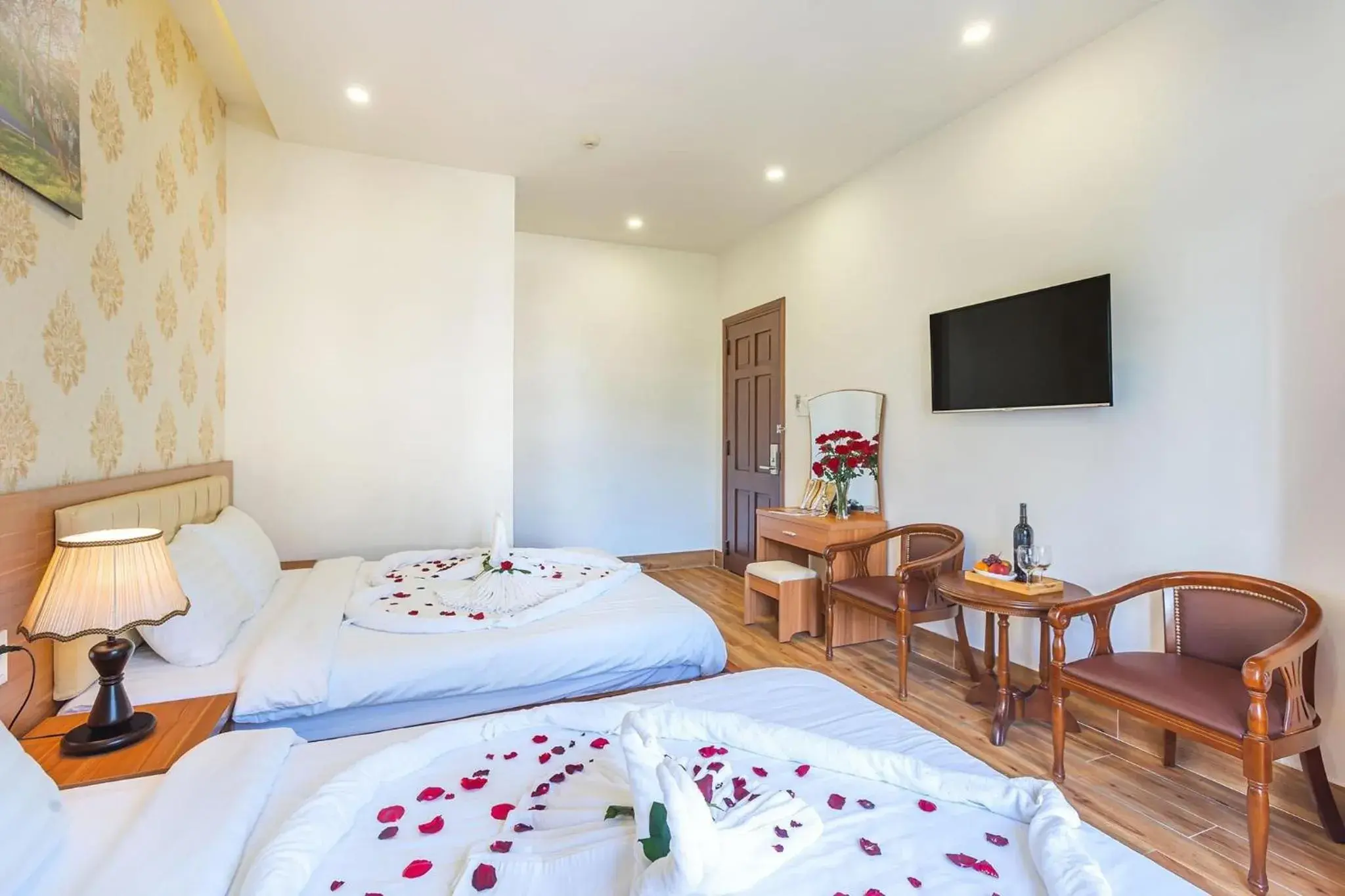 Bed in Villa Hoa Ly Đà Lạt Bed in Villa Hoa Ly Đà Lạt