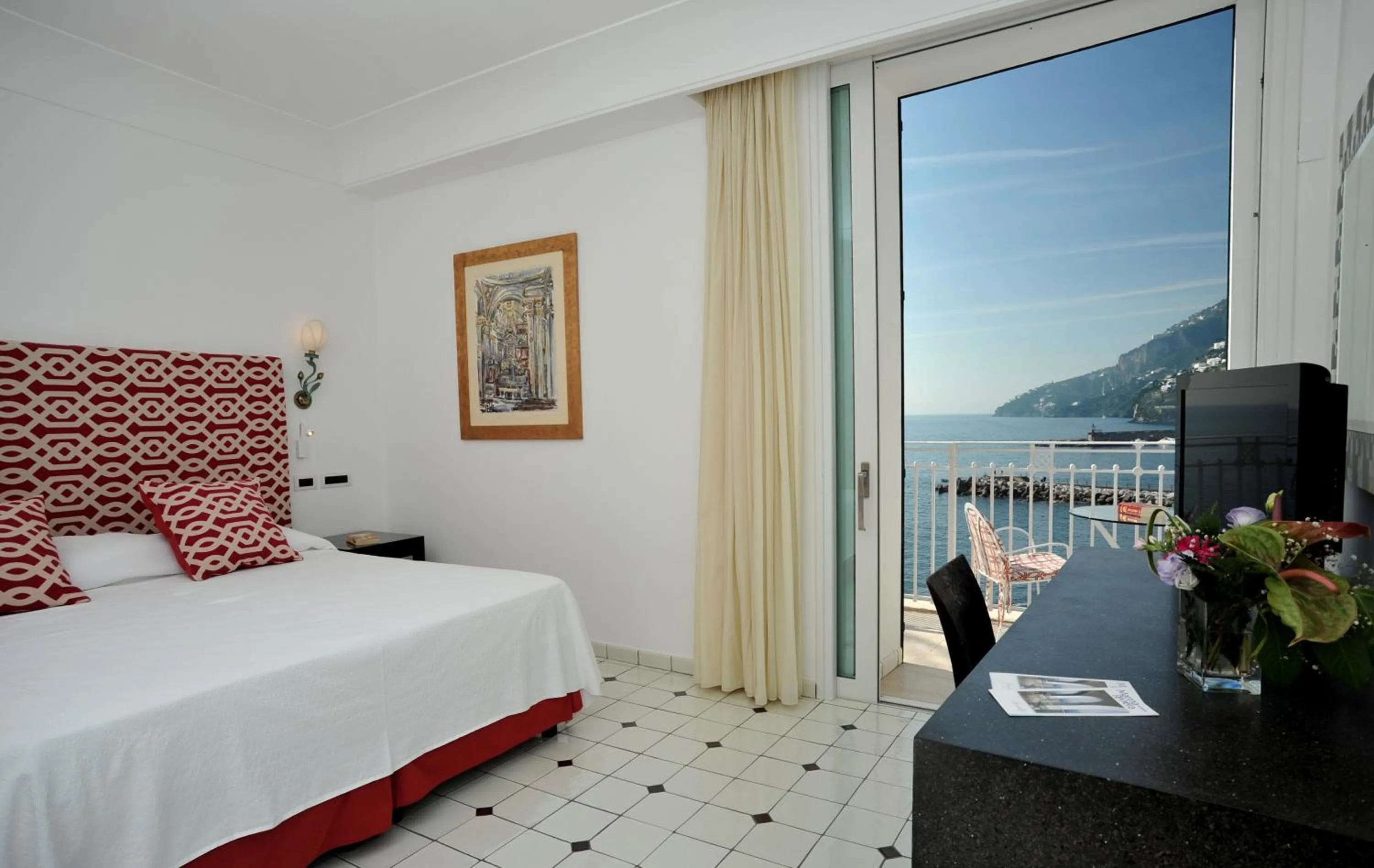 View (from property/room), Bed in Hotel Marina Riviera