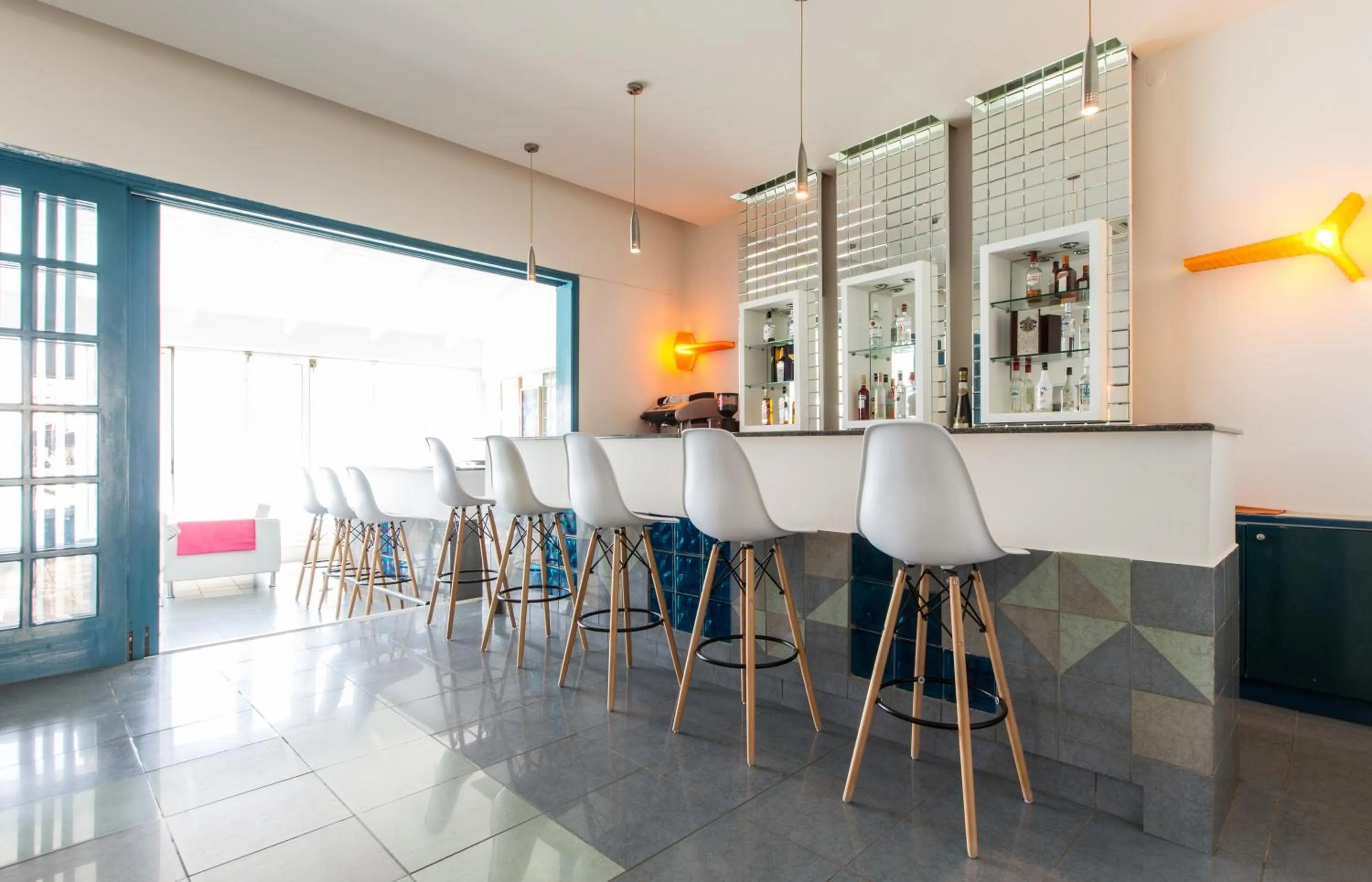 Lounge or bar in Flisvos Hotel