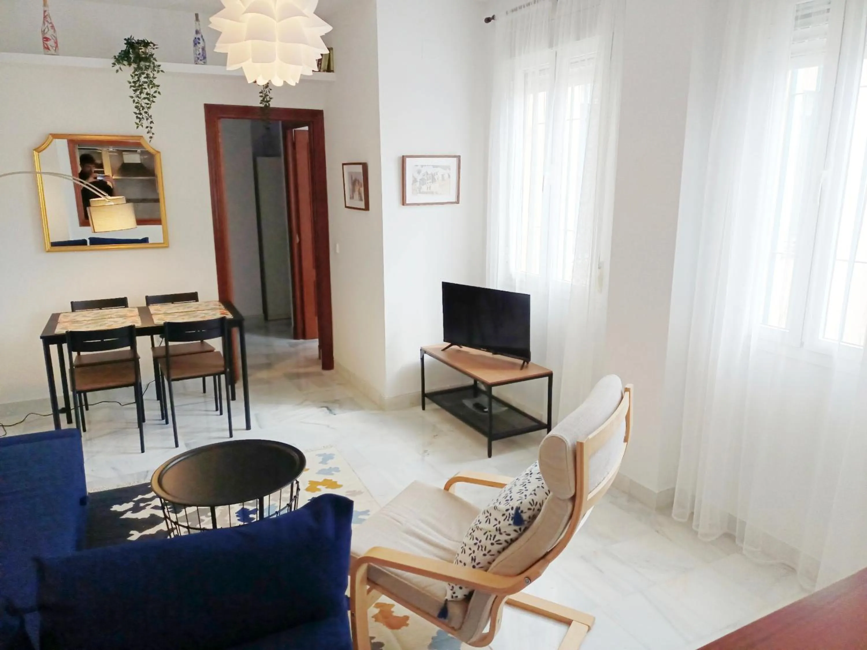 Living room in Palacio de Dueñas Private Terrace