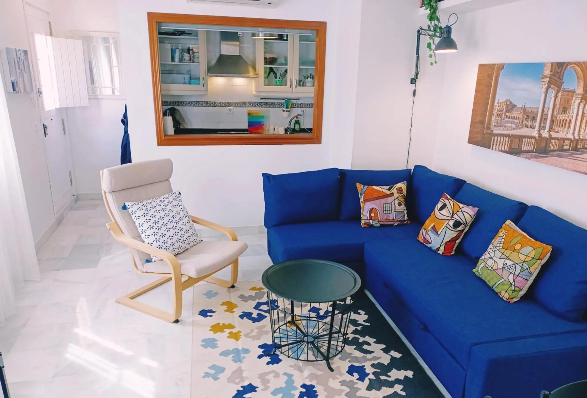 Living room in Palacio de Dueñas Private Terrace