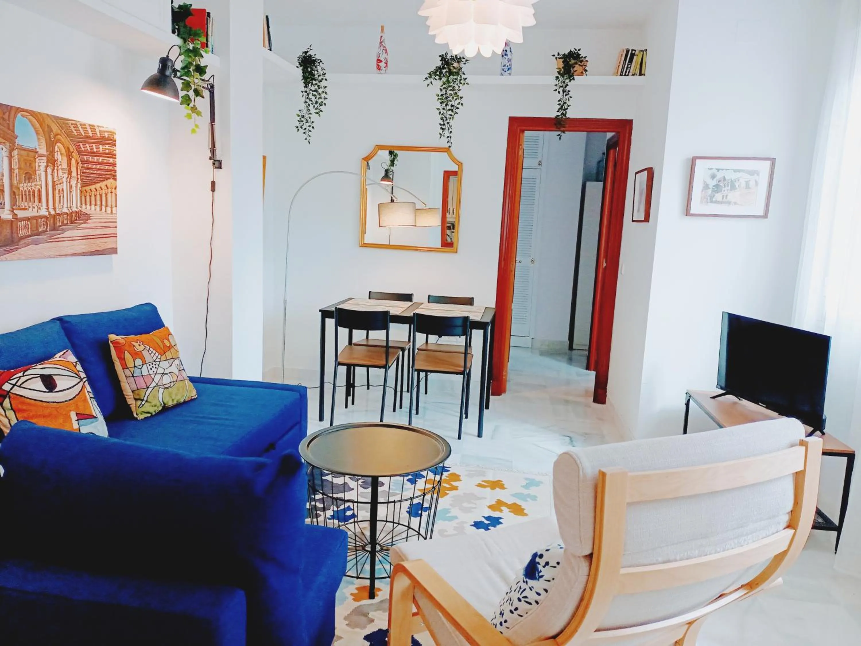 Living room in Palacio de Dueñas Private Terrace