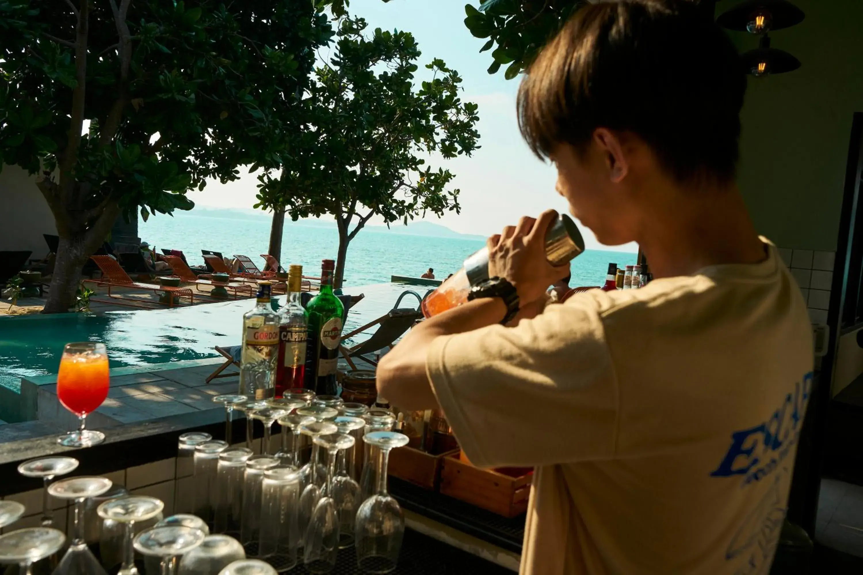 Lounge or bar in Escape Beach Resort - New Look & Improved Lounge or bar in Escape Beach Resort - New Look & Improved