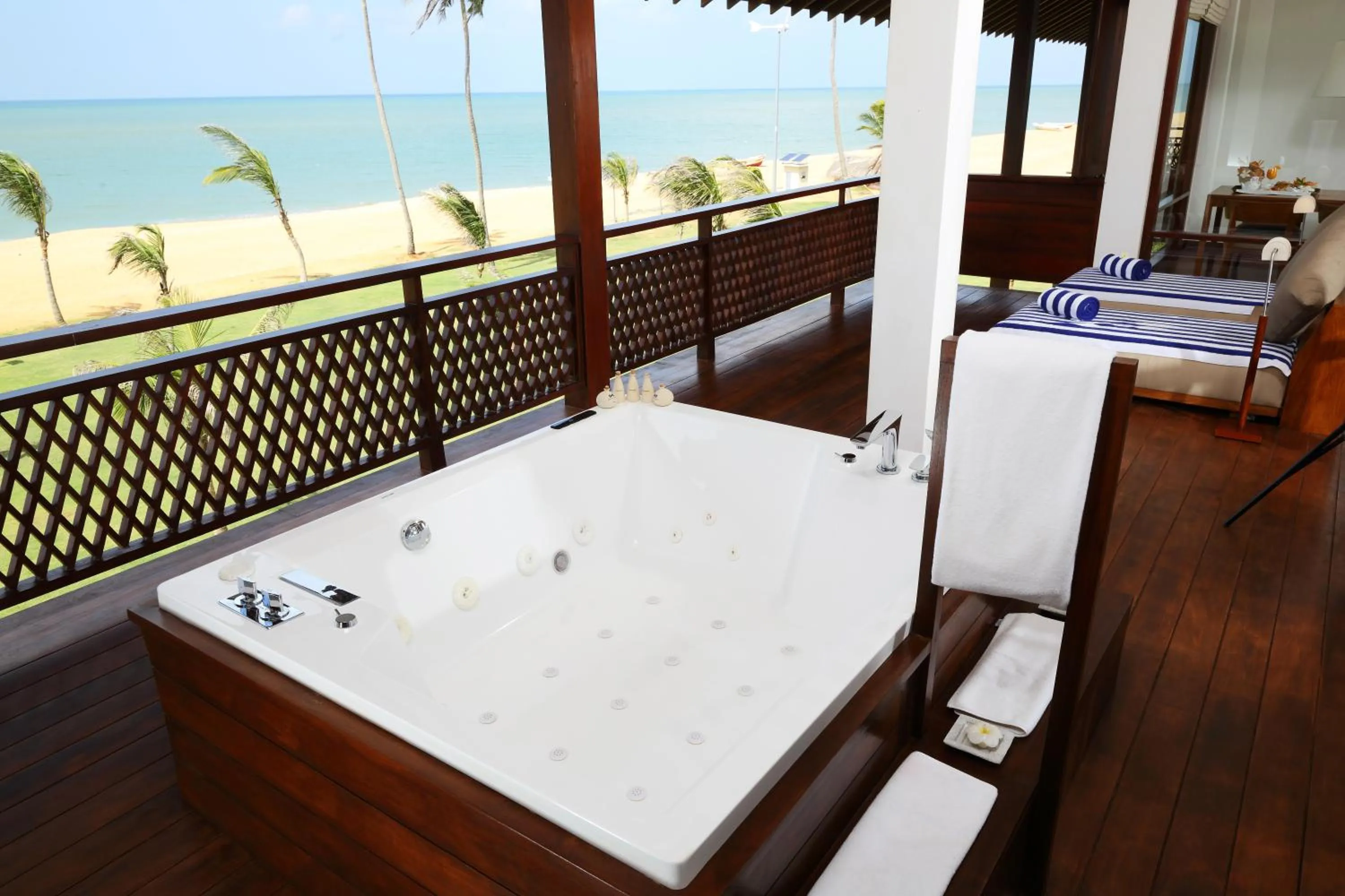 Balcony/Terrace, Bed in Anantaya Resort & Spa Chilaw