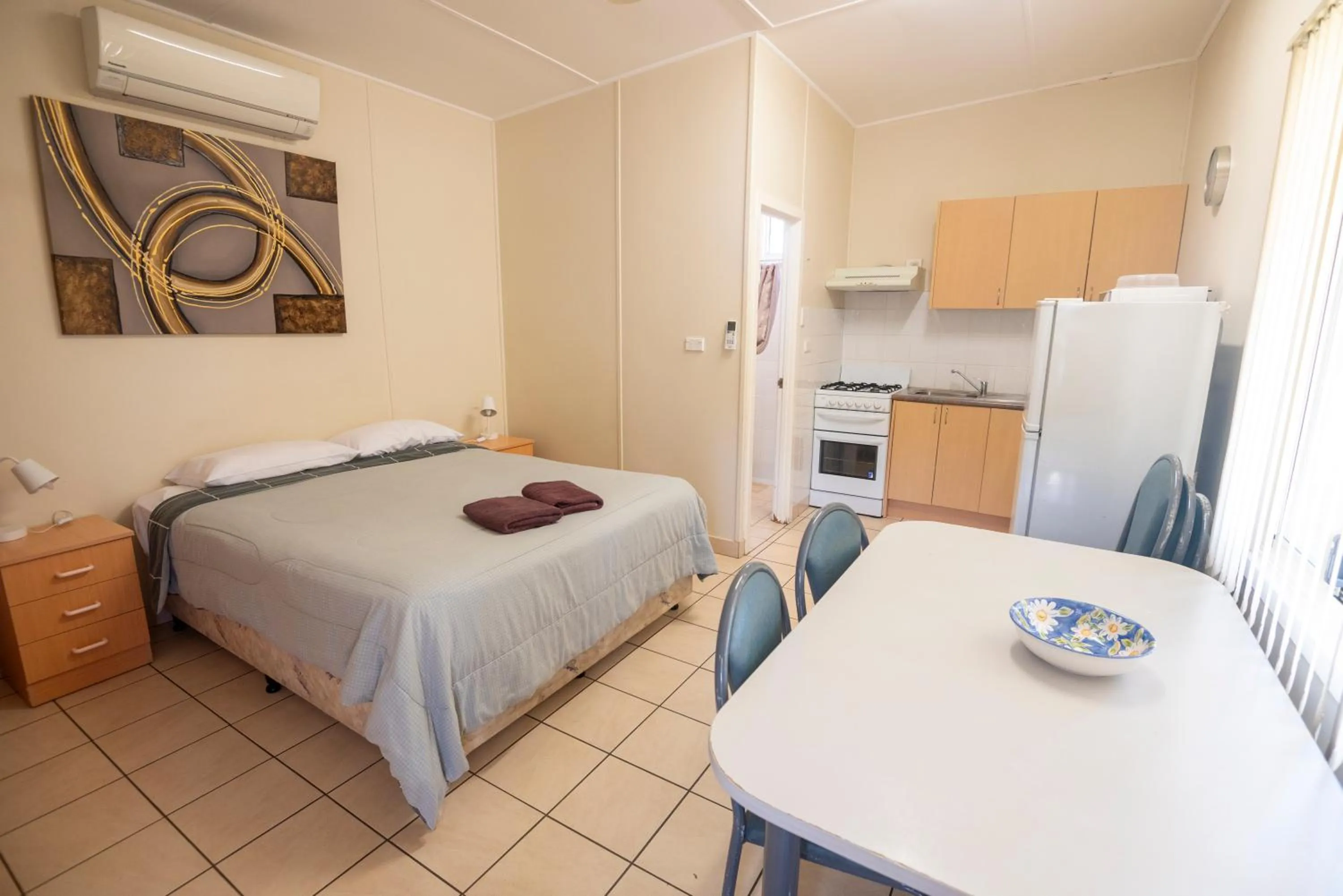 Bed in Belair Gardens Caravan Park