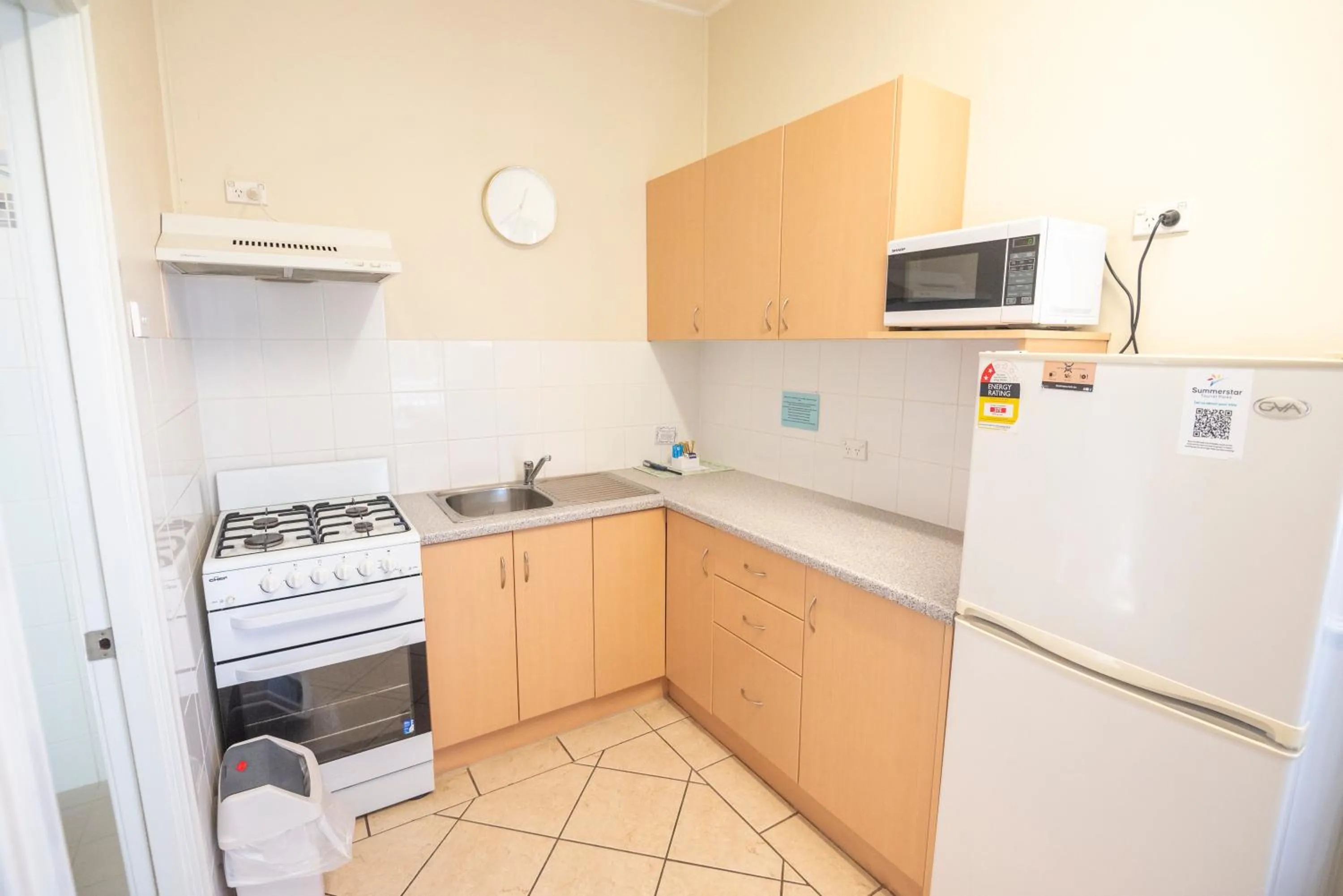 Kitchen or kitchenette in Belair Gardens Caravan Park