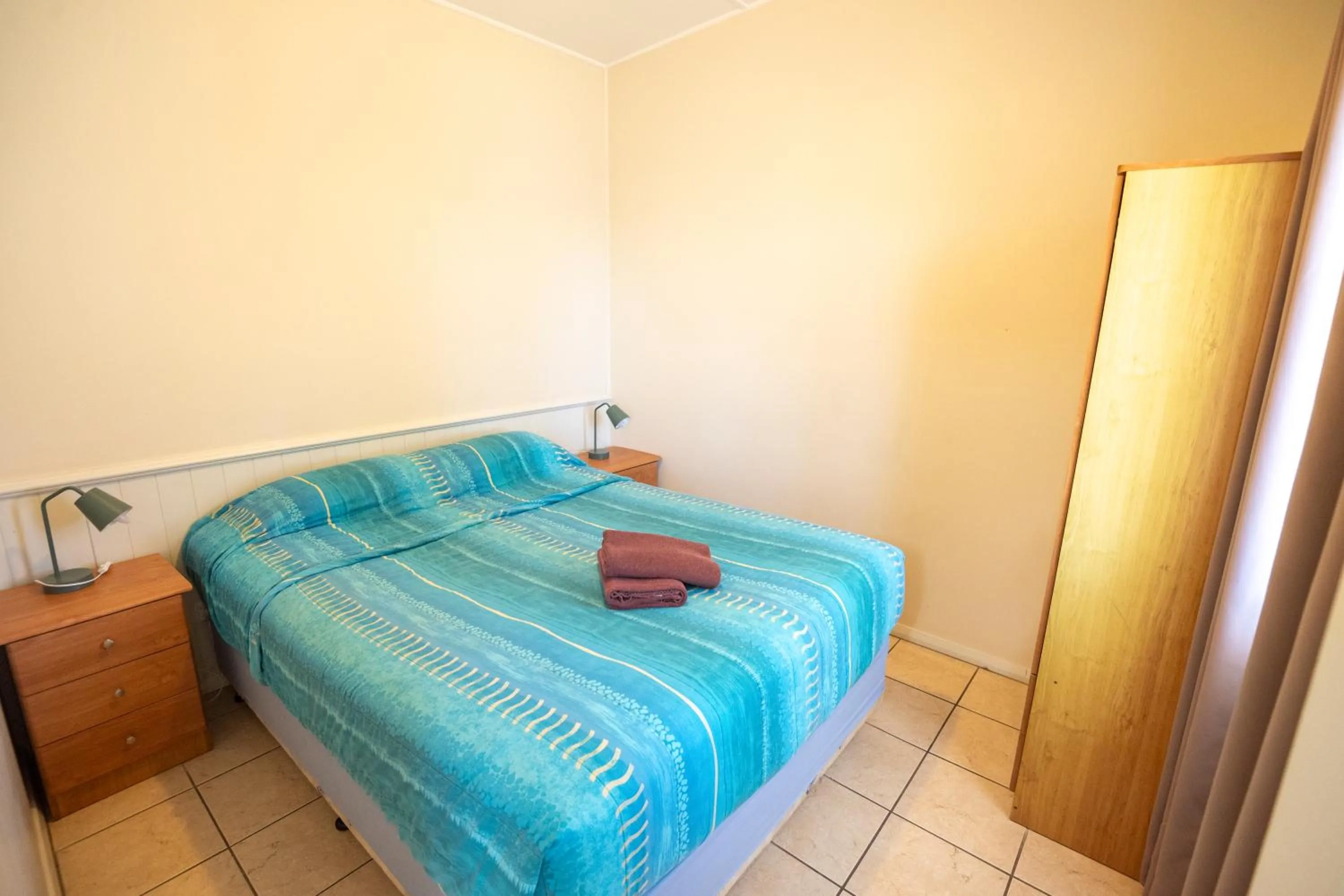 Bed in Belair Gardens Caravan Park