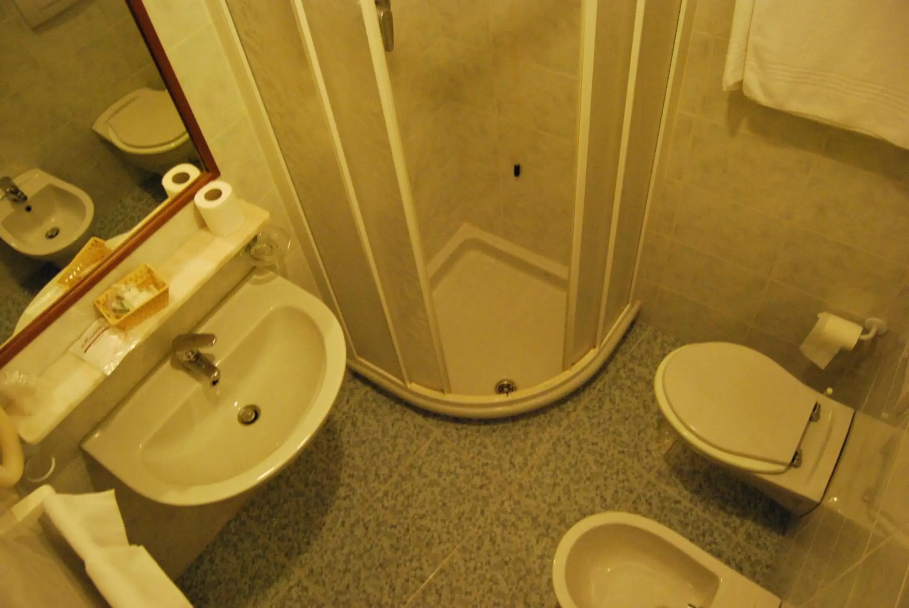 Shower, Bathroom in Hotel Ristorante Il Gabbiano