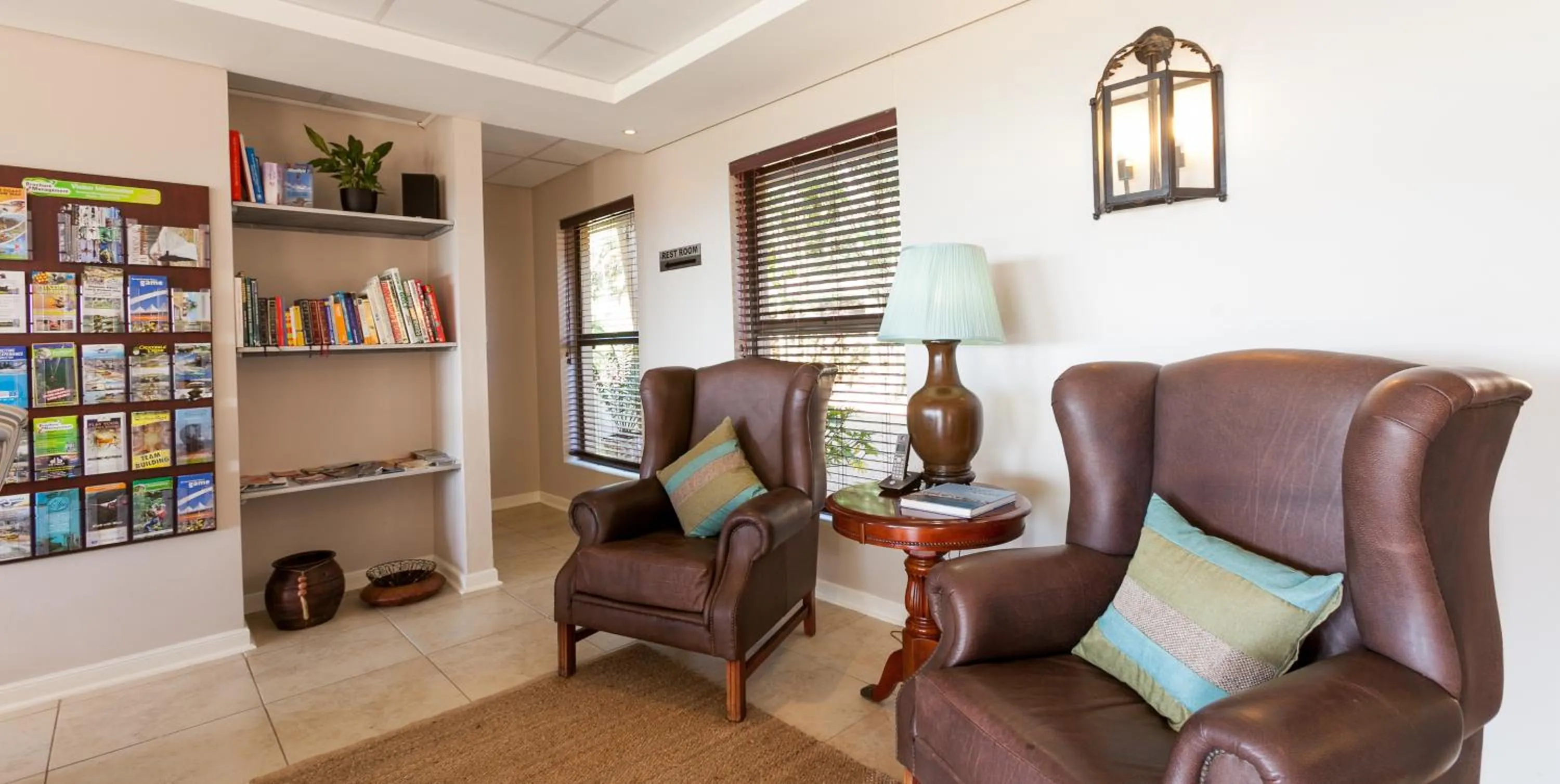 Seating area in Relax Inn