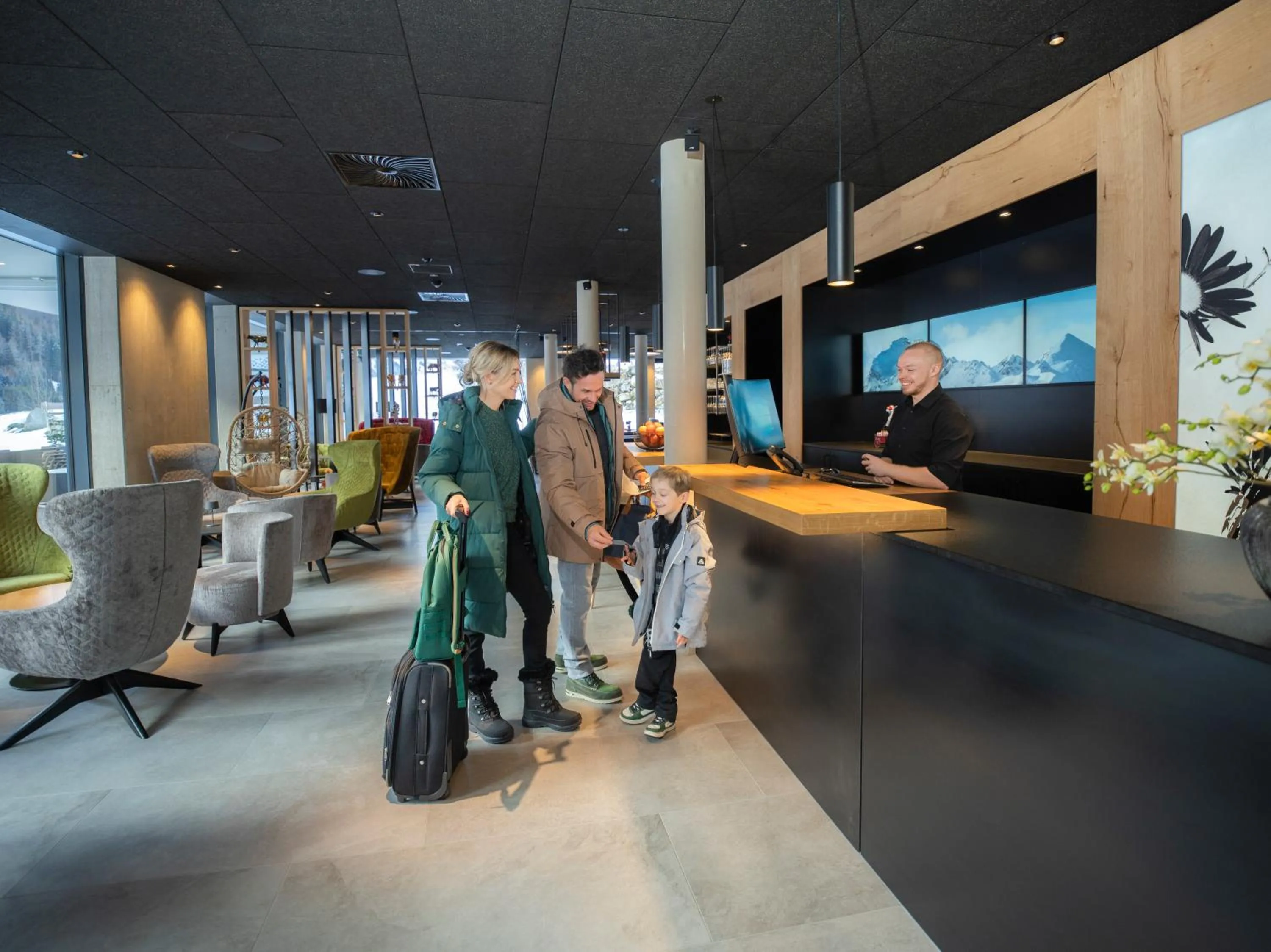 Lobby or reception in All-Suite Resort Paznaun