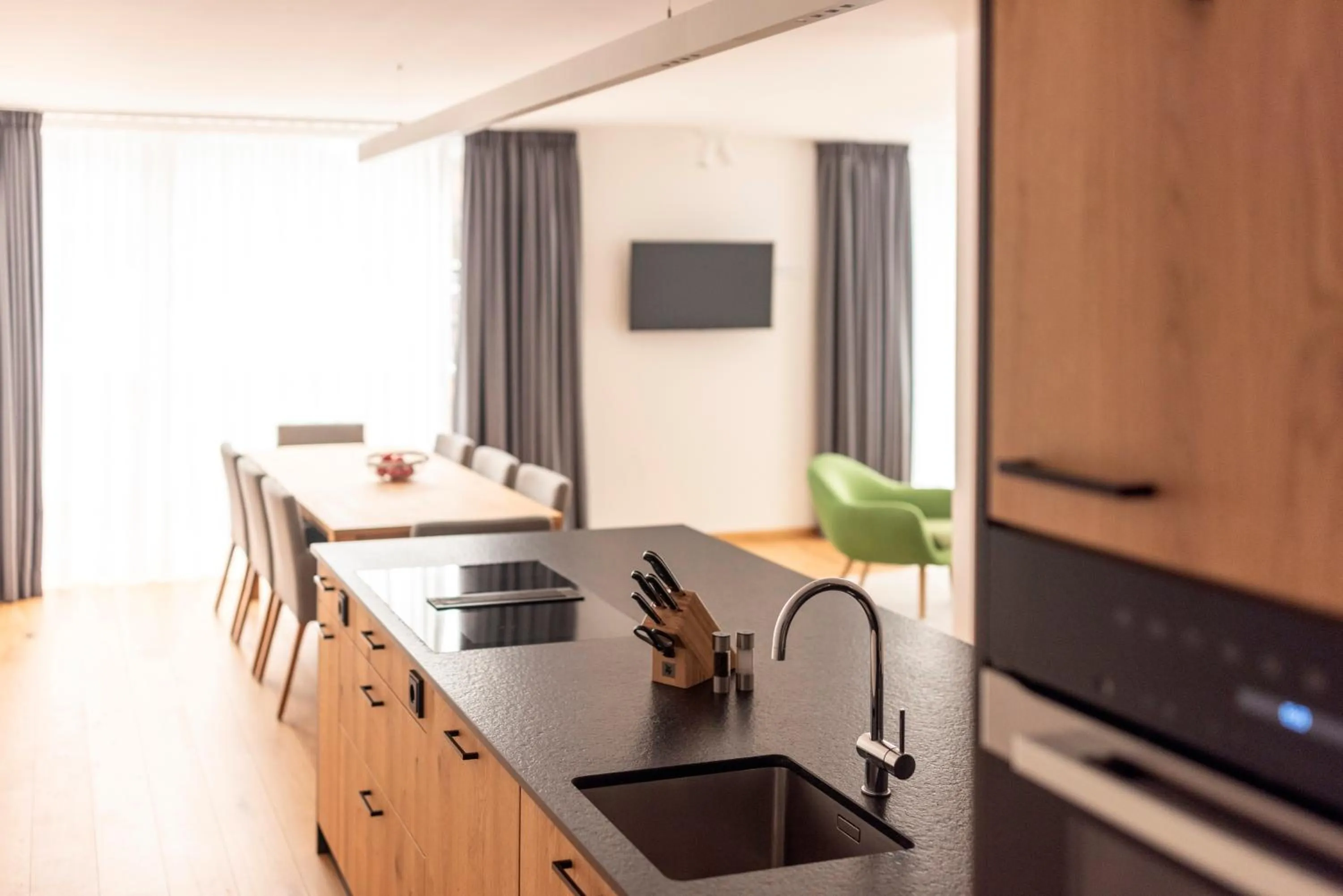 Kitchen or kitchenette in All-Suite Resort Paznaun