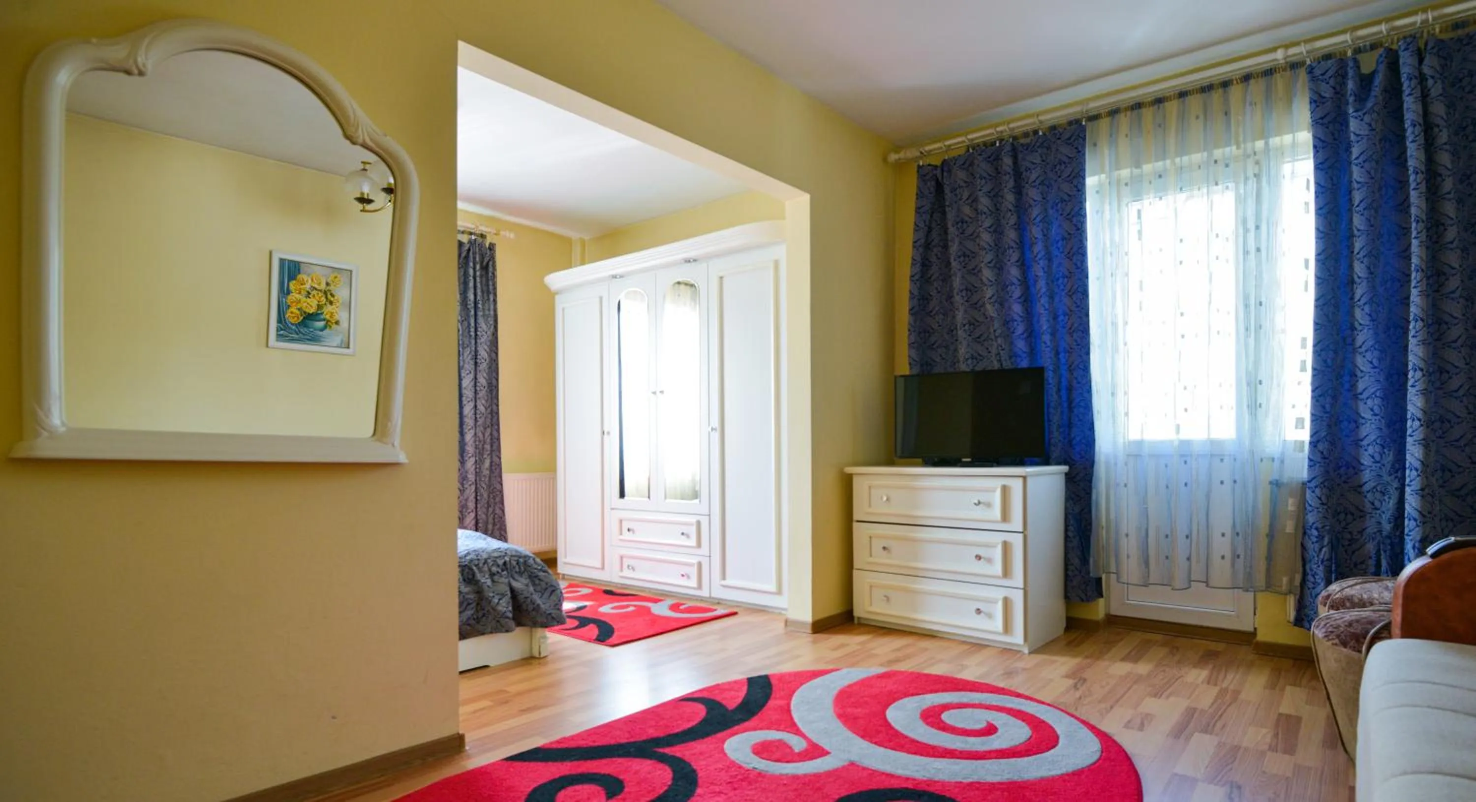 Bed in Hotel Decebal Bistrita