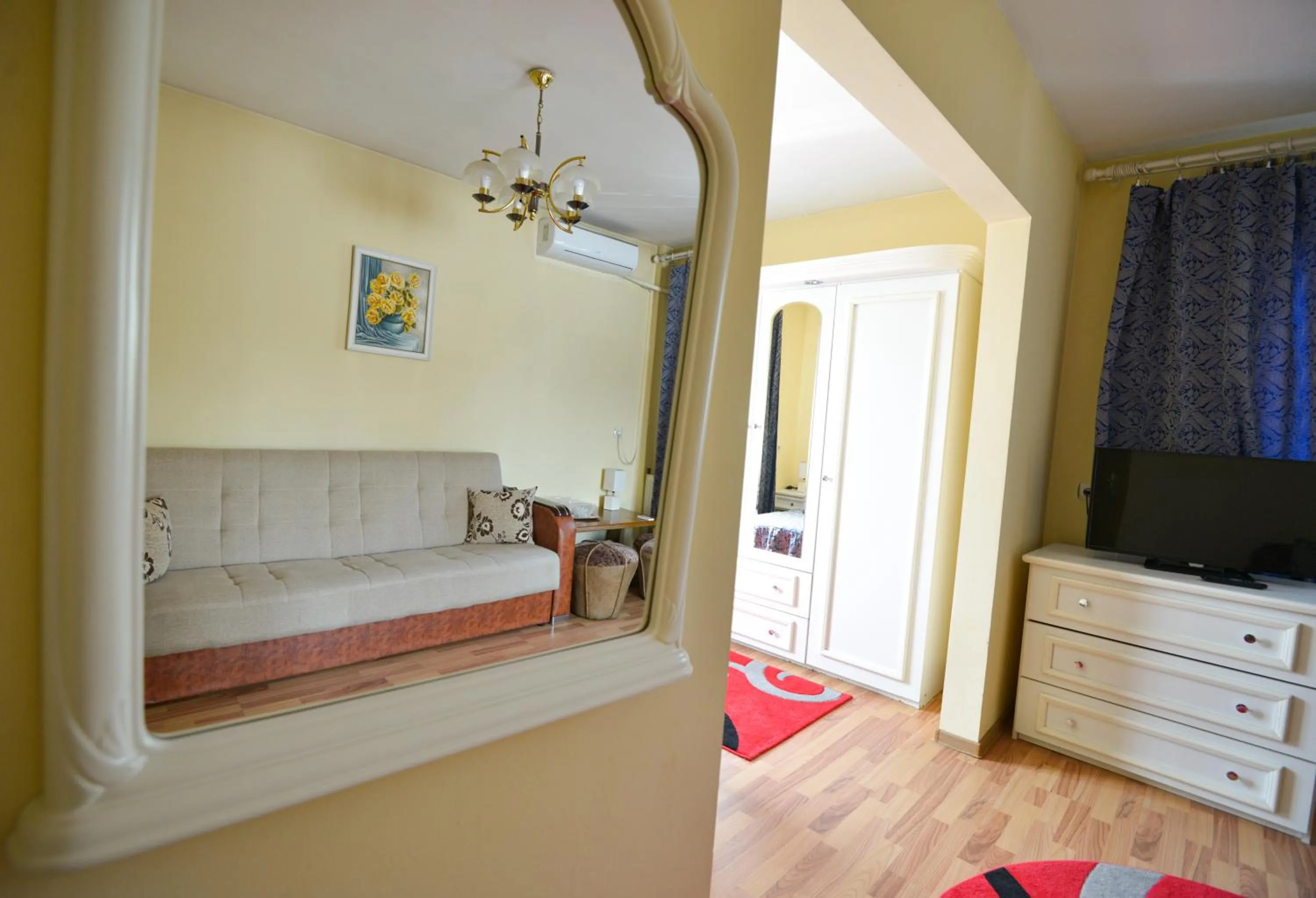 Bed in Hotel Decebal Bistrita