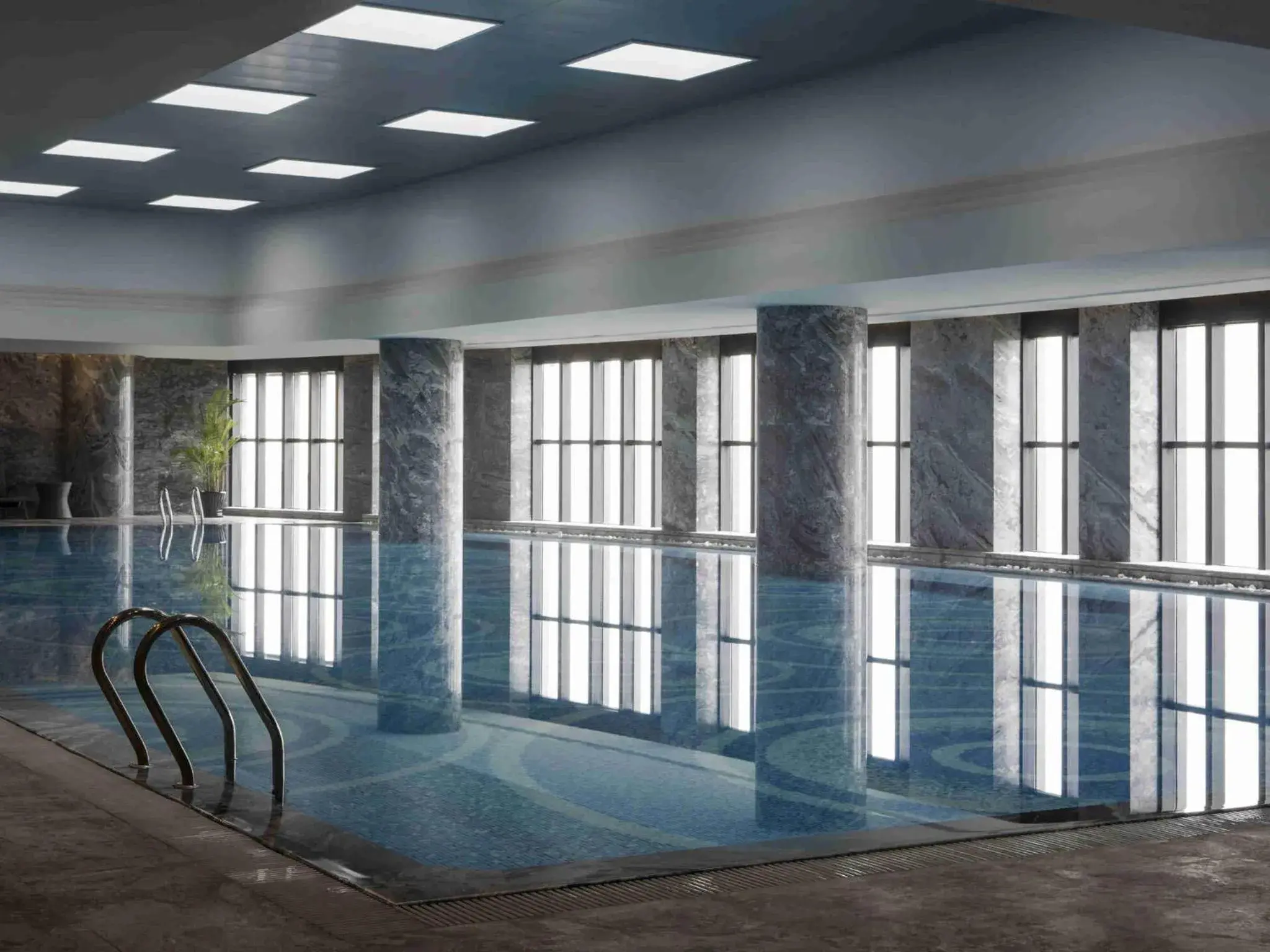 Pool view in Pullman Shanghai Xuhui Pool view in Pullman Shanghai Xuhui