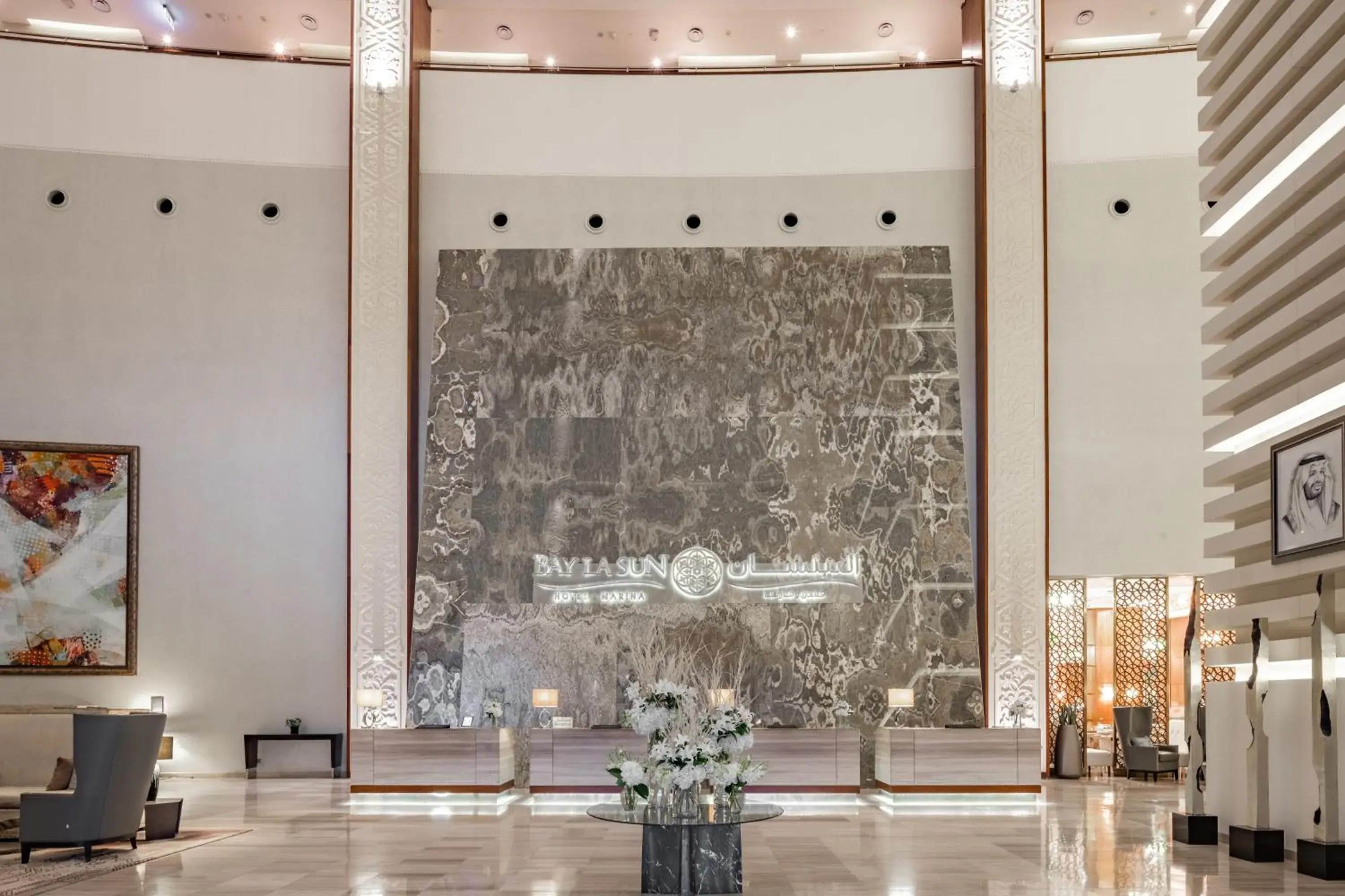 Lobby or reception in Bay La Sun Hotel and Marina - Emaar King Abdullah Economic City Lobby or reception in Bay La Sun Hotel and Marina - Emaar King Abdullah Economic City