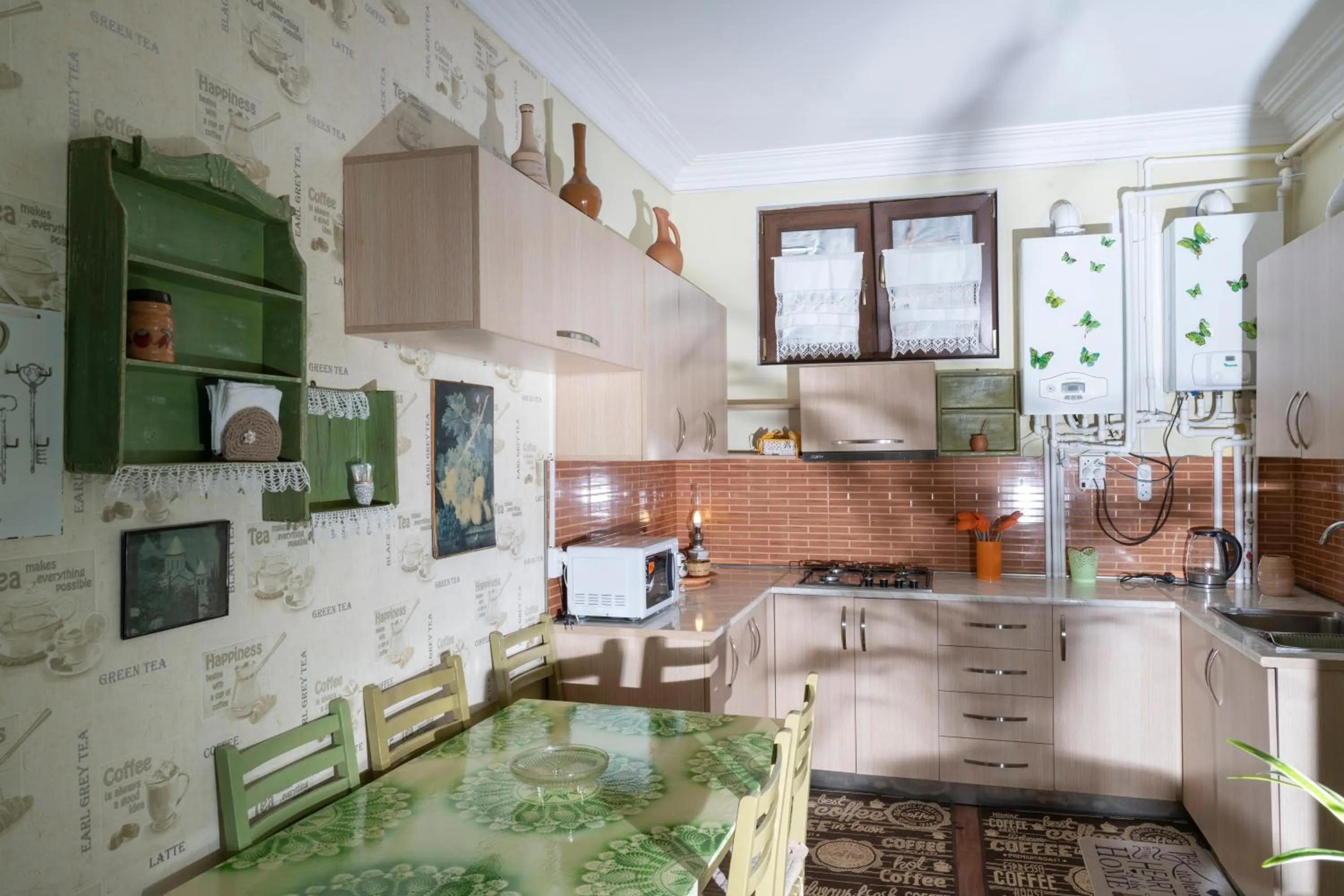Kitchen or kitchenette in Elia Boutique Hostel & Apart-Hotel