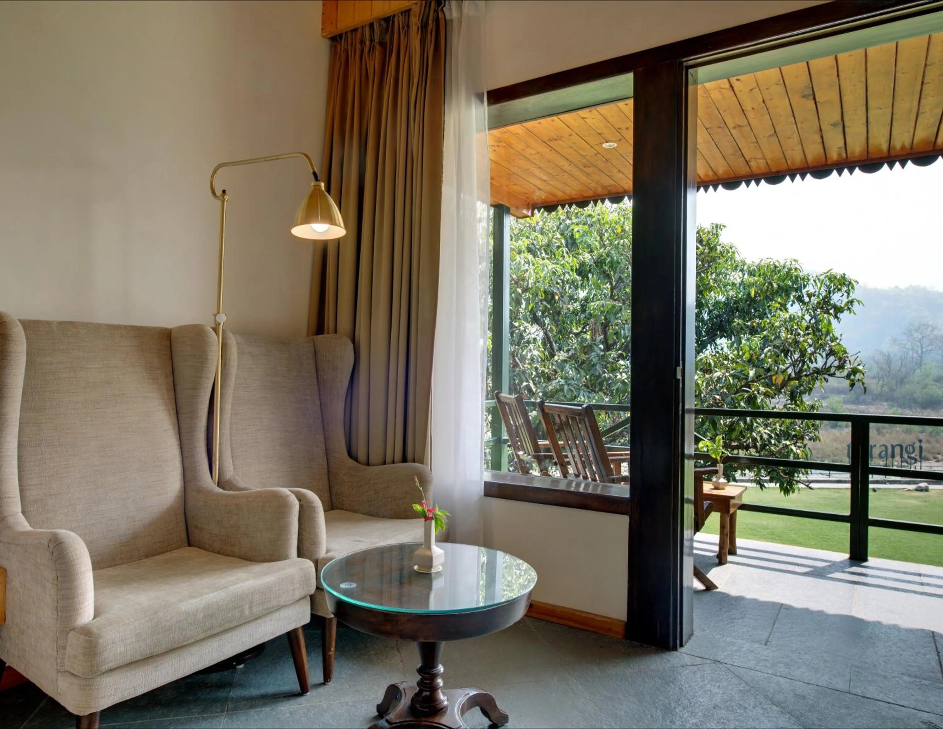 Balcony/Terrace in Tarangi Resort and Spa