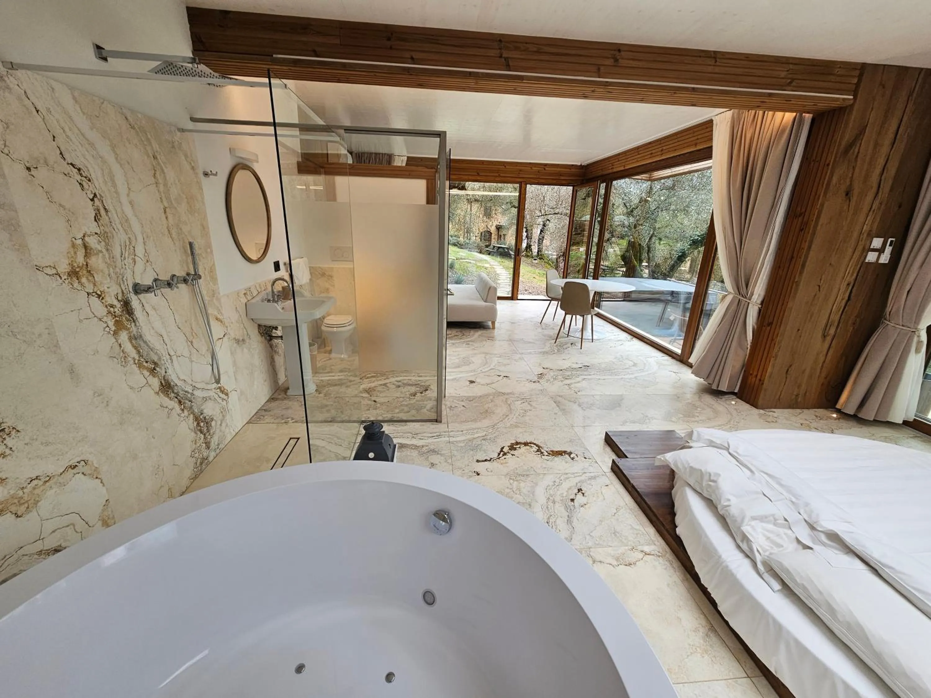 Bed in EcoResort Il Cantico della Natura