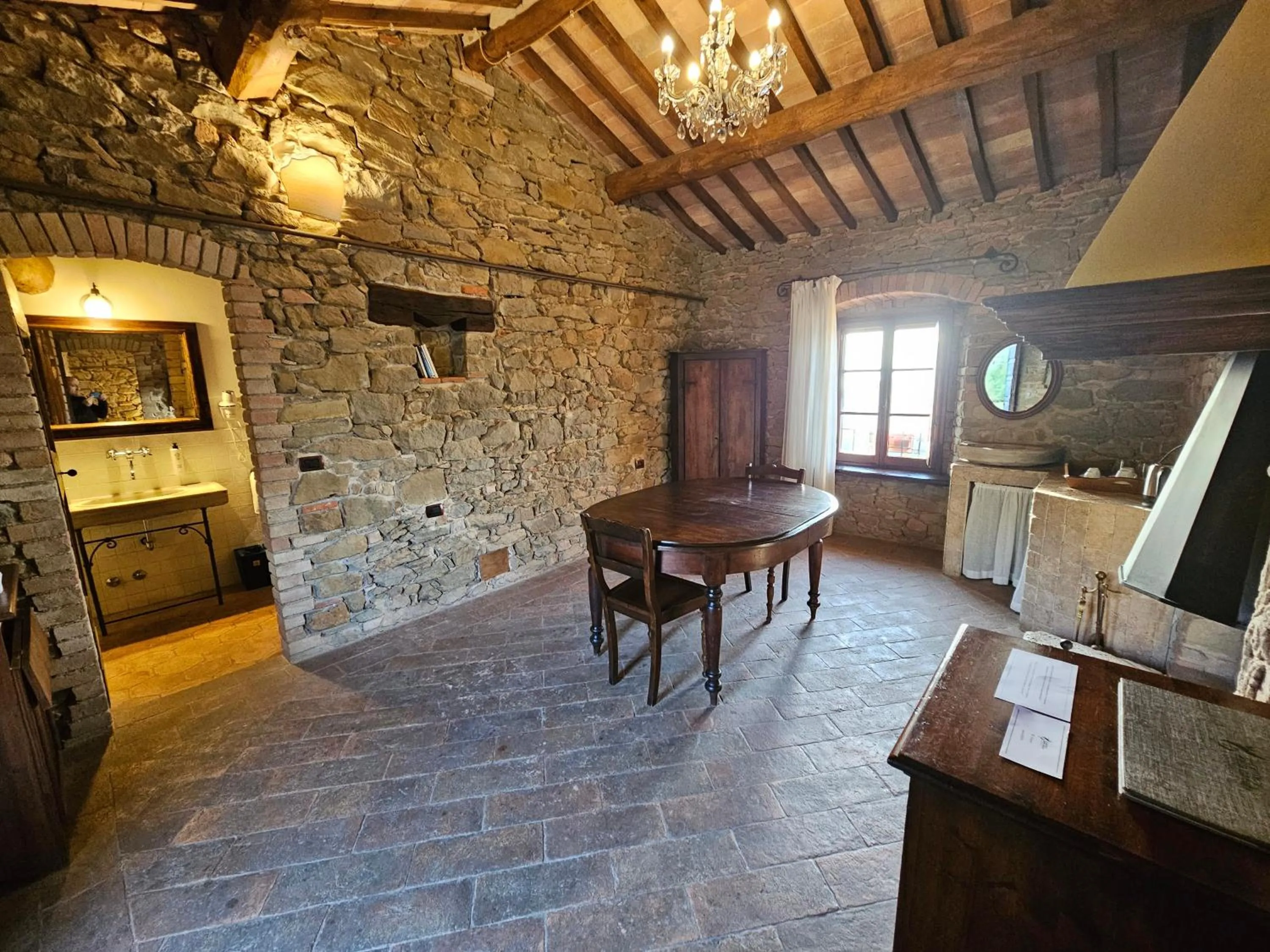 Kitchen or kitchenette in EcoResort Il Cantico della Natura