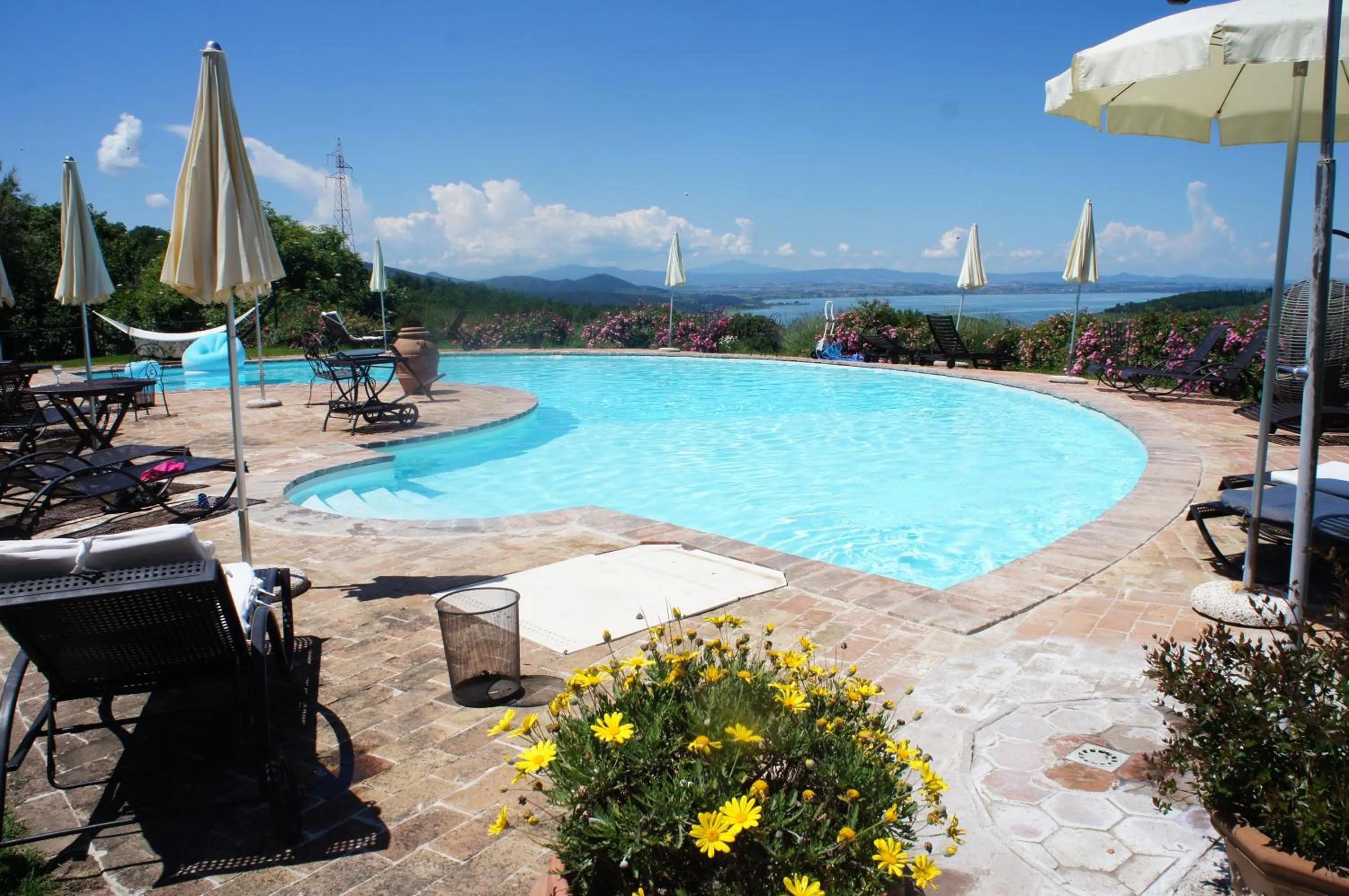 Pool view in EcoResort Il Cantico della Natura