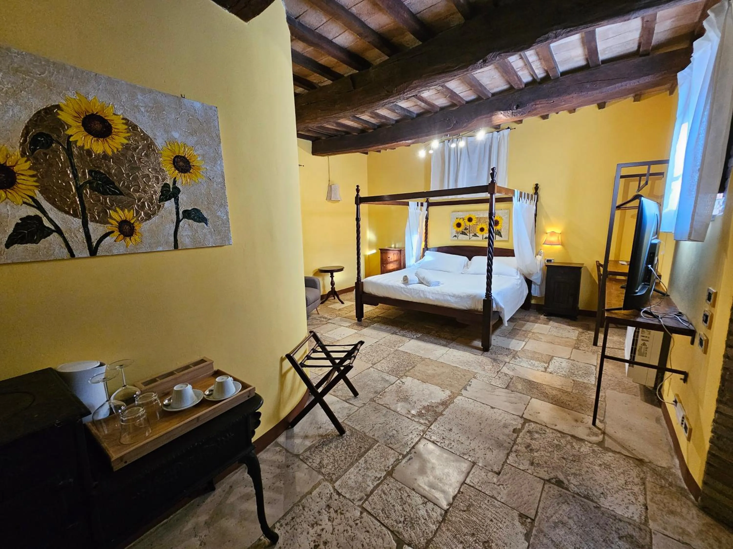 Bed in EcoResort Il Cantico della Natura