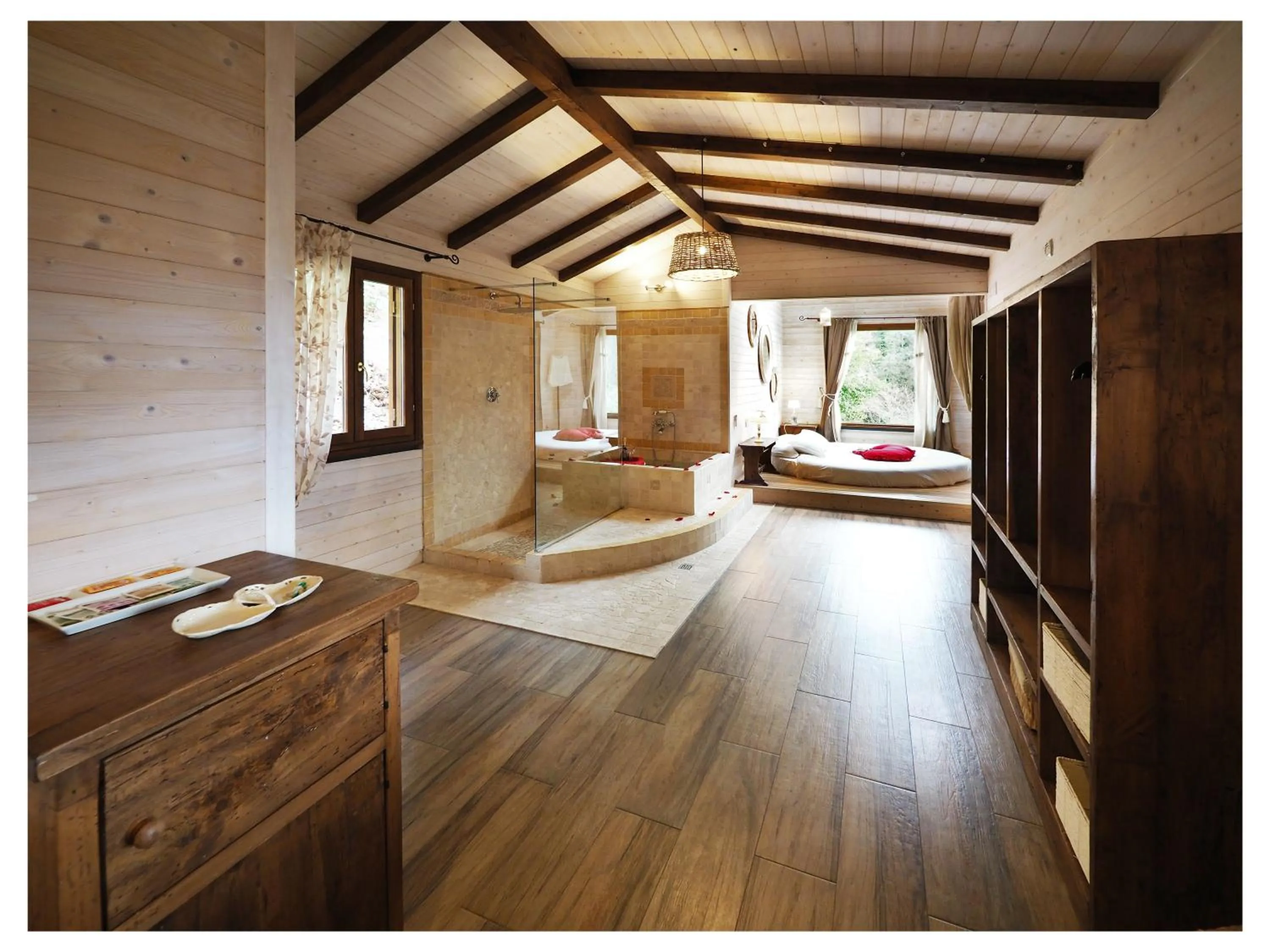 Photo of the whole room, Bed in EcoResort Il Cantico della Natura