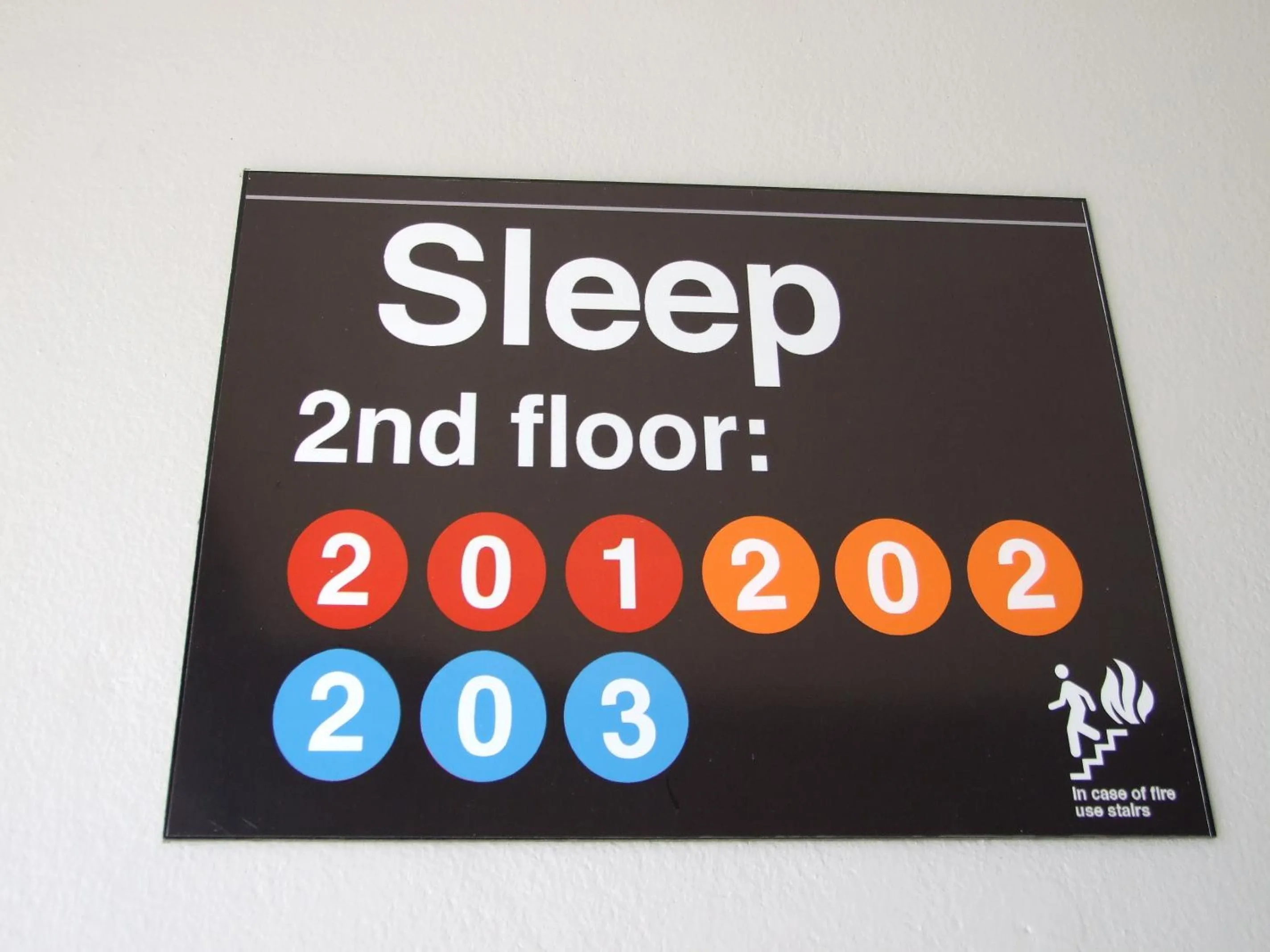 Decorative detail in Sleep Guesthouse