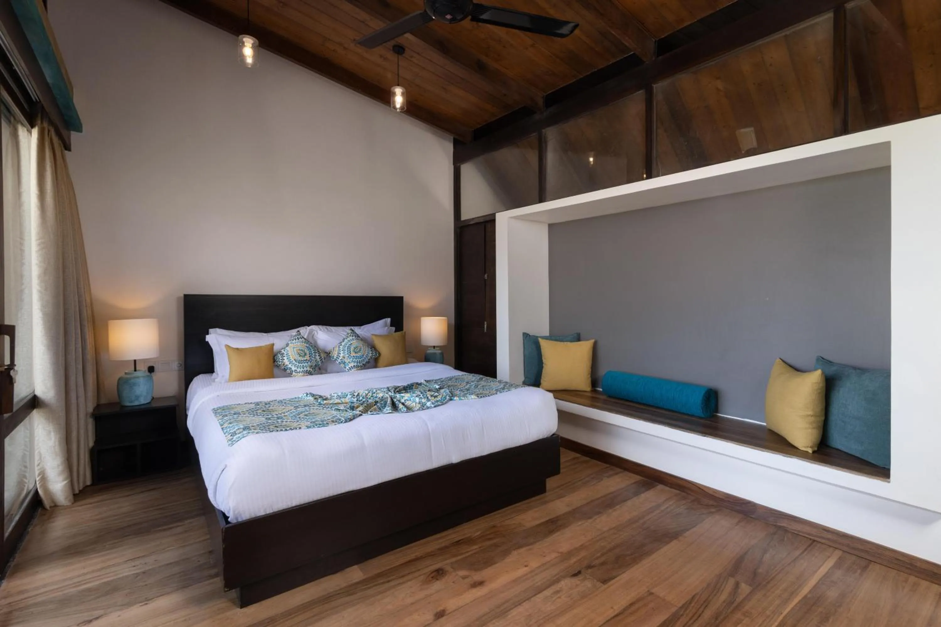 Bed in Inidi Leisure Luxury Villas