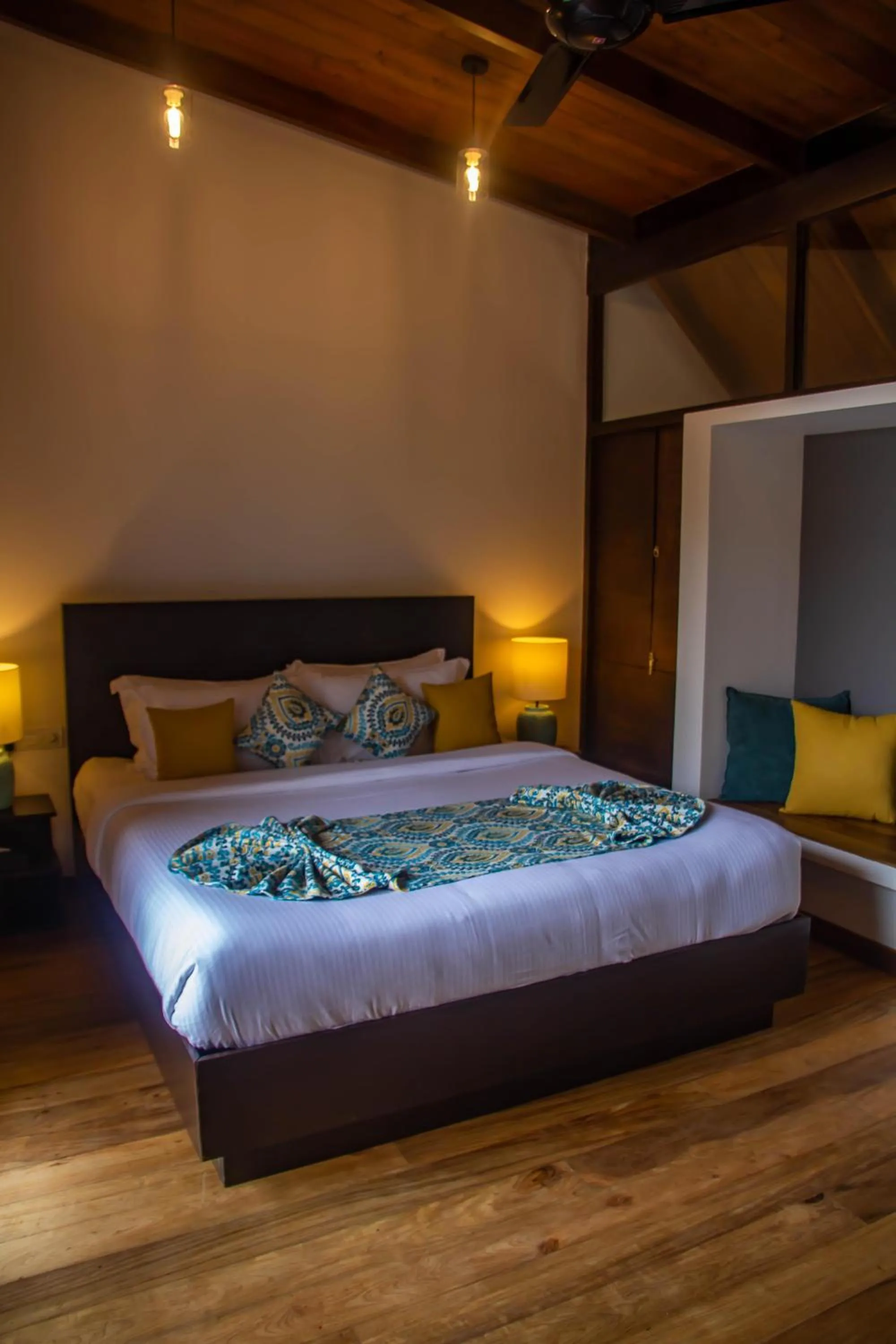 Bed in Inidi Leisure Luxury Villas
