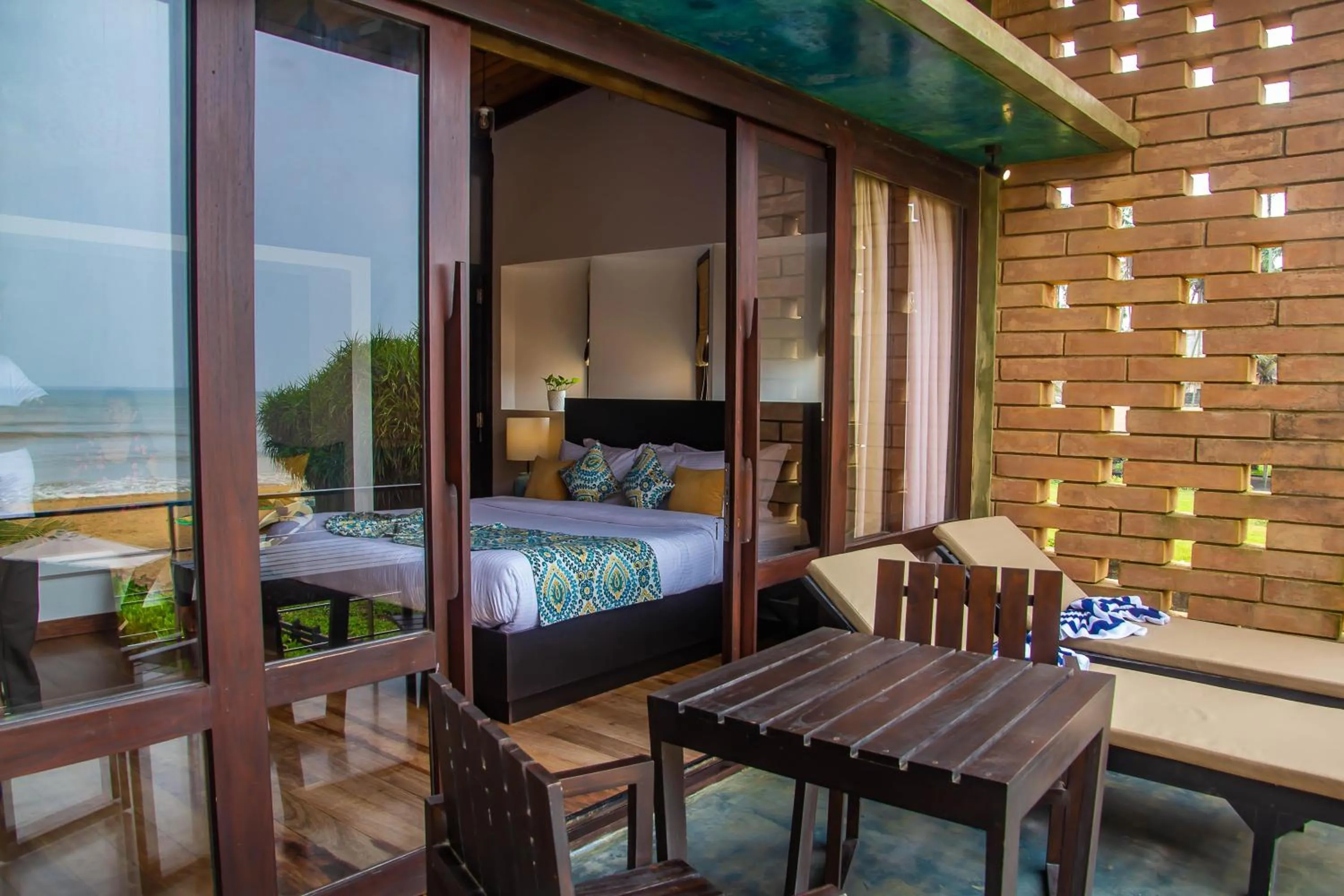 Bed in Inidi Leisure Luxury Villas