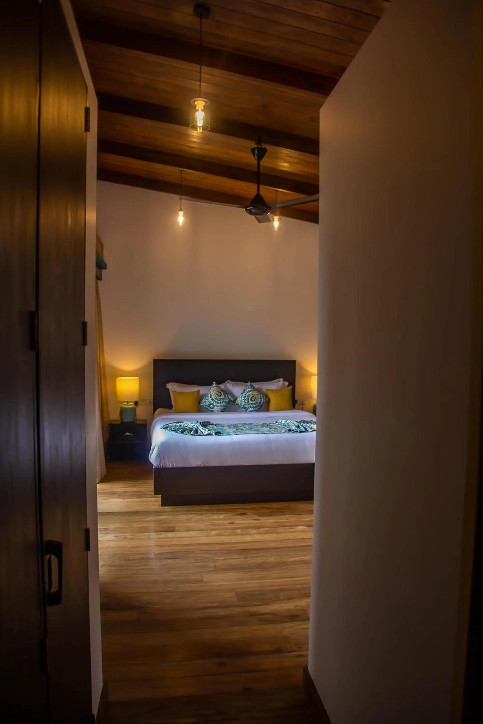 Bed in Inidi Leisure Luxury Villas