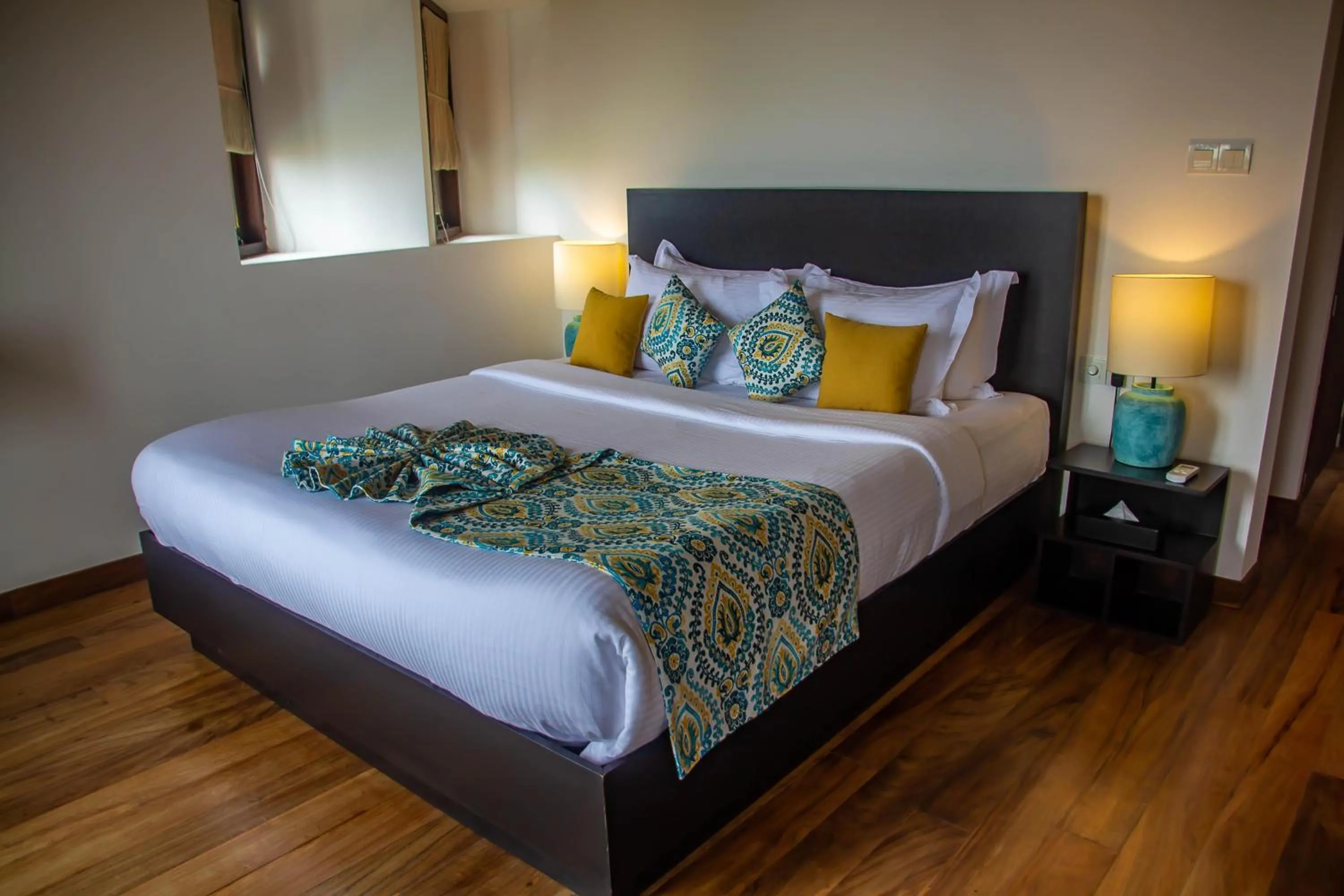 Bed in Inidi Leisure Luxury Villas