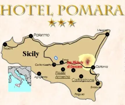 Floor Plan in Hotel Pomara